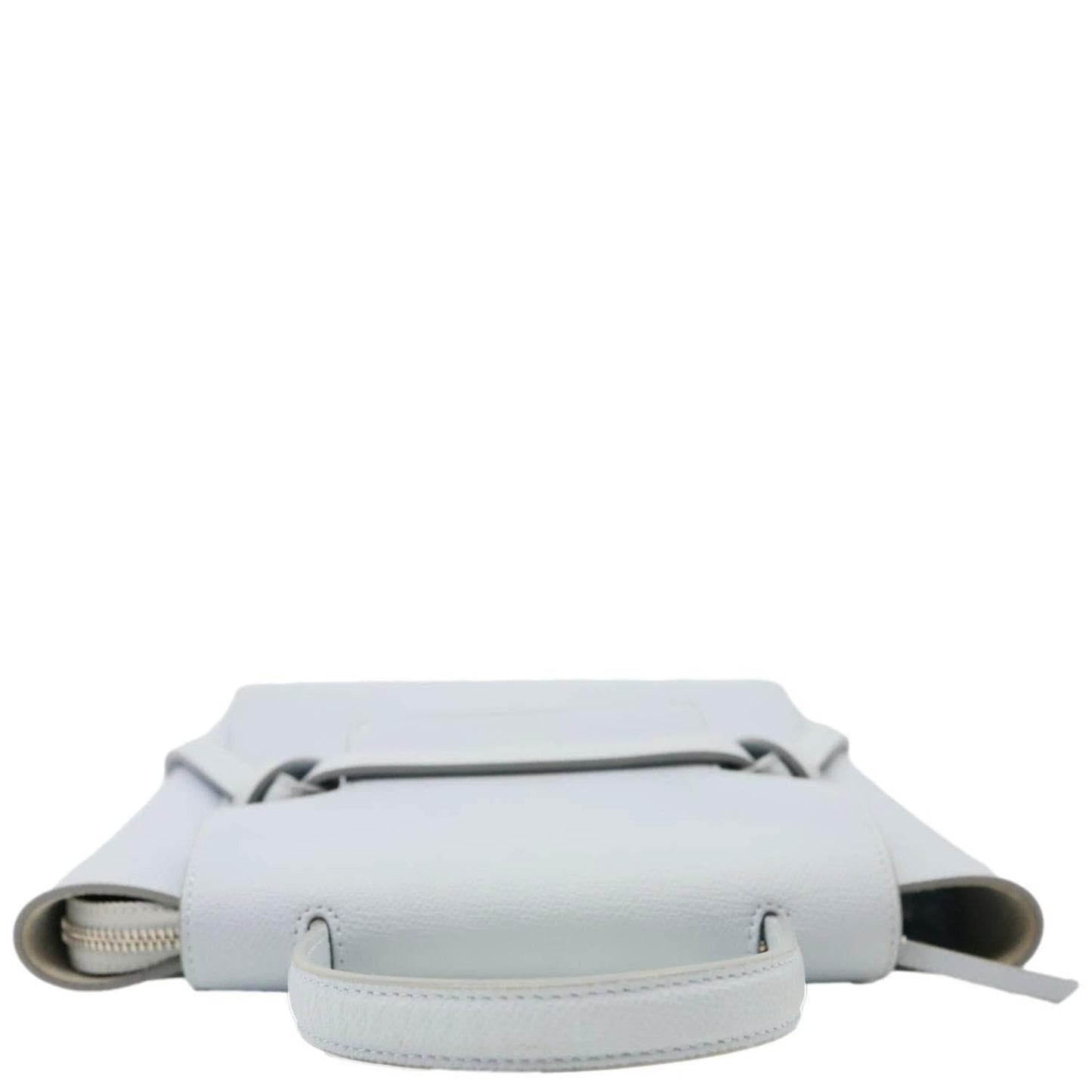 CELINE Nano Belt Grained Leather Shoulder Bag Light Blue