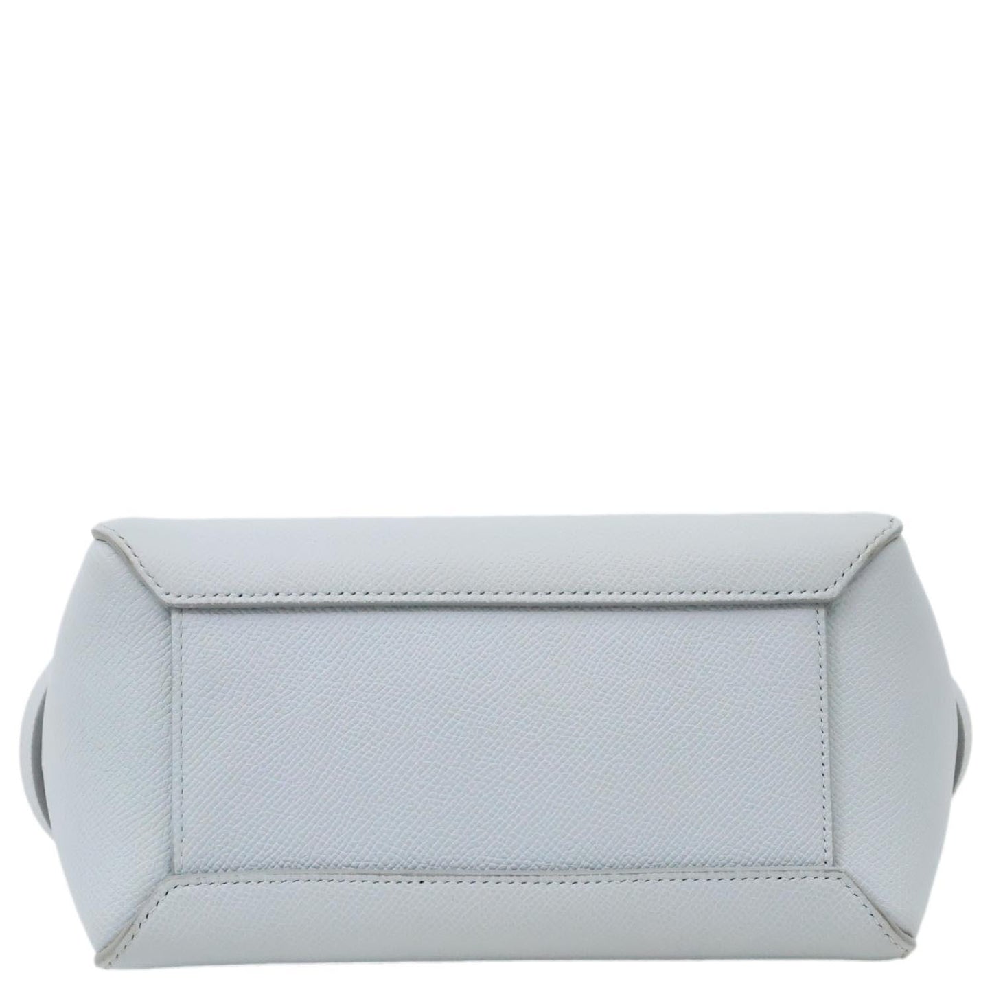 CELINE Nano Belt Grained Leather Shoulder Bag Light Blue