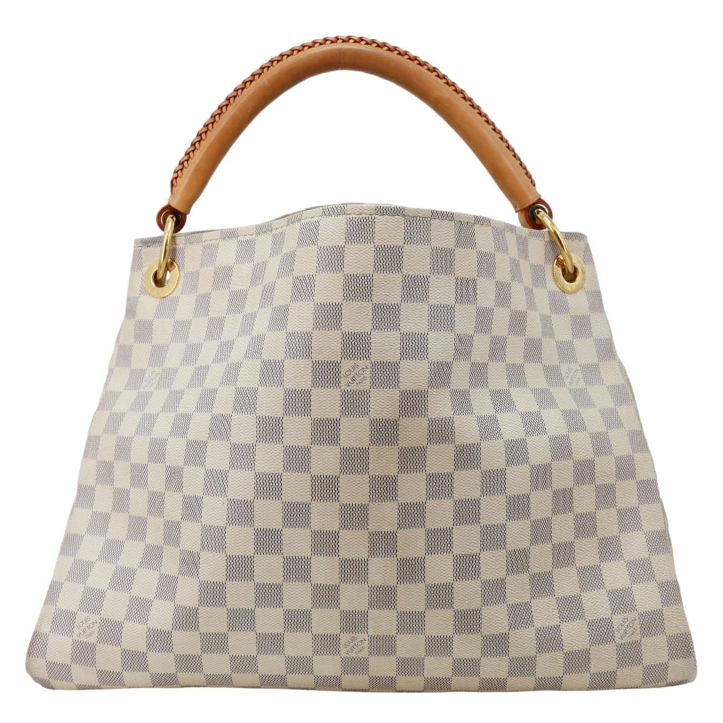LOUIS VUITTON Artsy MM Damier Azur Hobo Bag White
