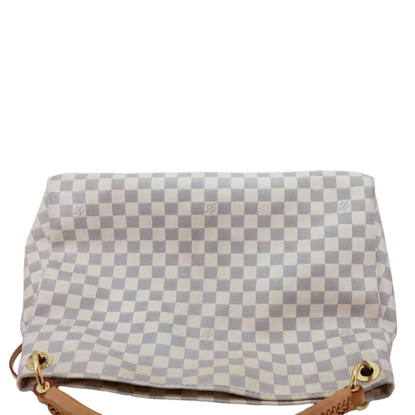 LOUIS VUITTON Artsy MM Damier Azur Hobo Bag White