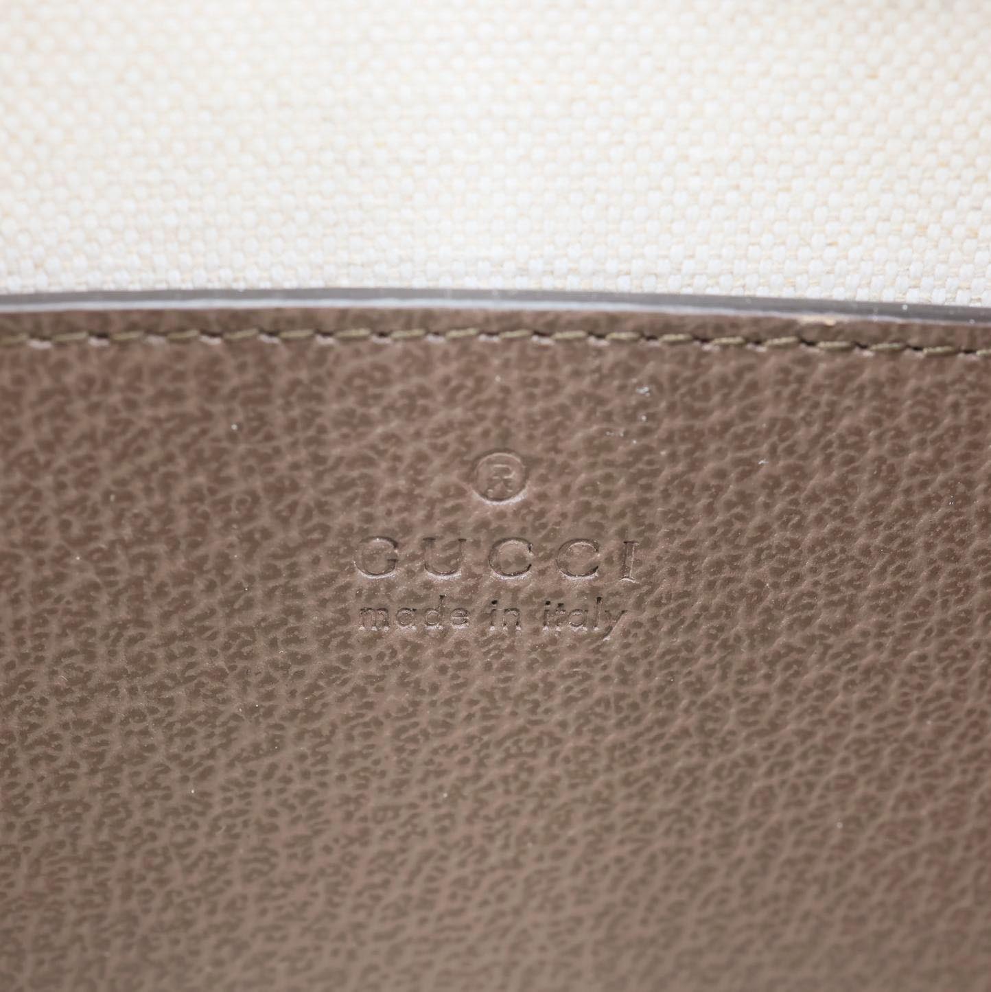 GUCCI Ophidia GG Canvas Dollar Web Top Handle Boston Bag Beige 772053