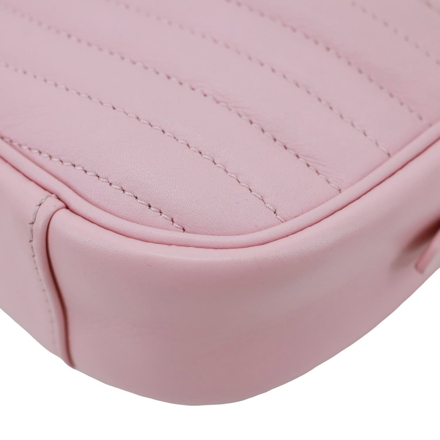 LOUIS VUITTON New Wave Quilted Leather Camera Crossbody Bag Pink