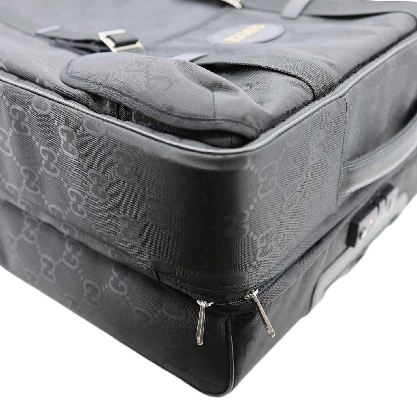 GUCCI Off The Grid Monogram Econyl Nylon Trolley Bag Black 674231