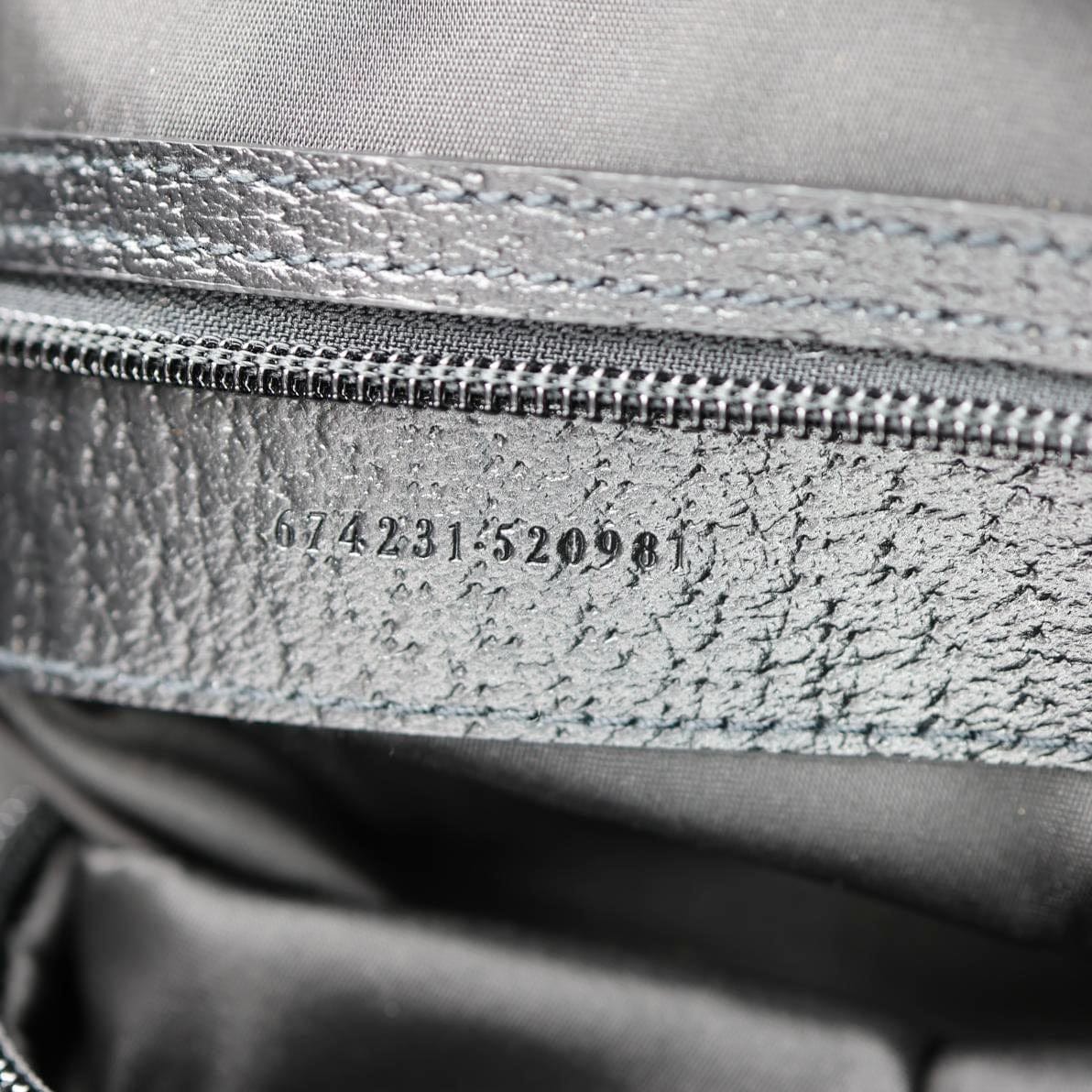 GUCCI Off The Grid Monogram Econyl Nylon Trolley Bag Black 674231