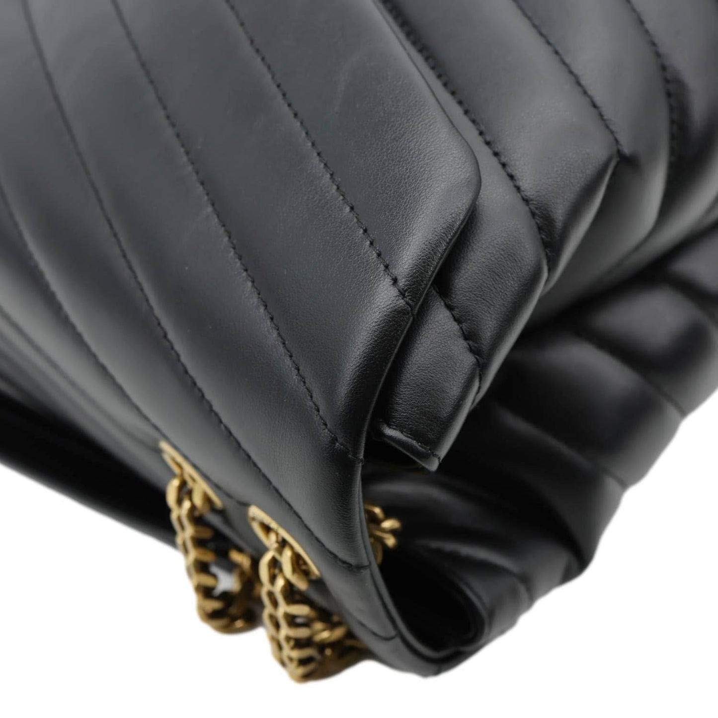 YVES SAINT LAURENT Loulou Large Quilted Leather Crossbody Bag Black