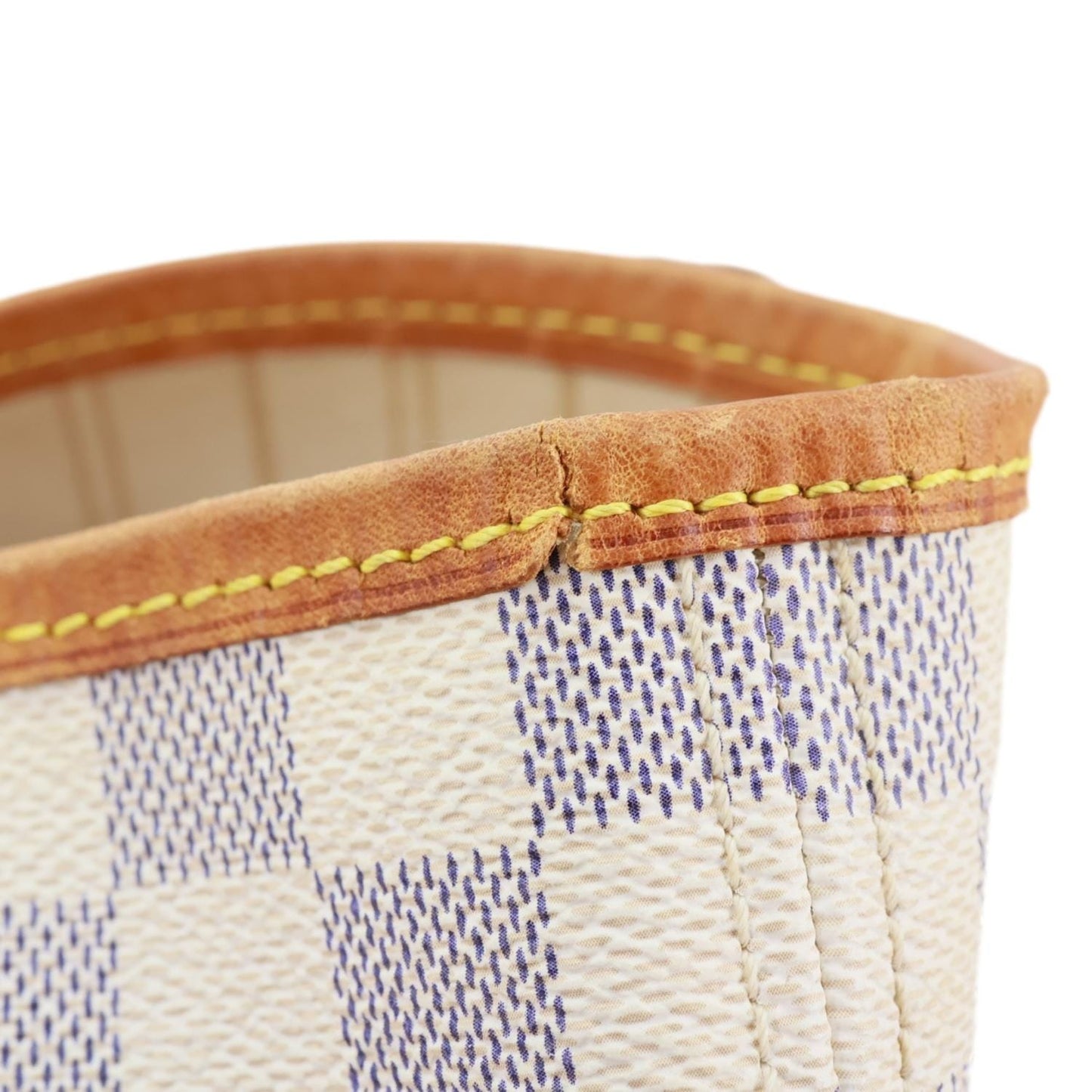 LOUIS VUITTON Neverfull GM Damier Azur Tote Shoulder Bag White