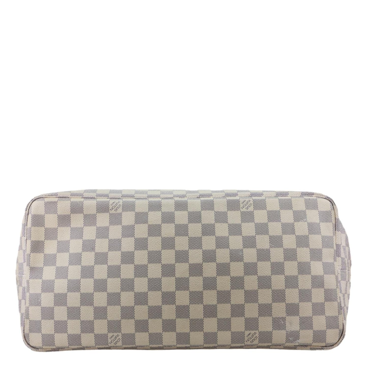 LOUIS VUITTON Neverfull GM Damier Azur Tote Shoulder Bag White