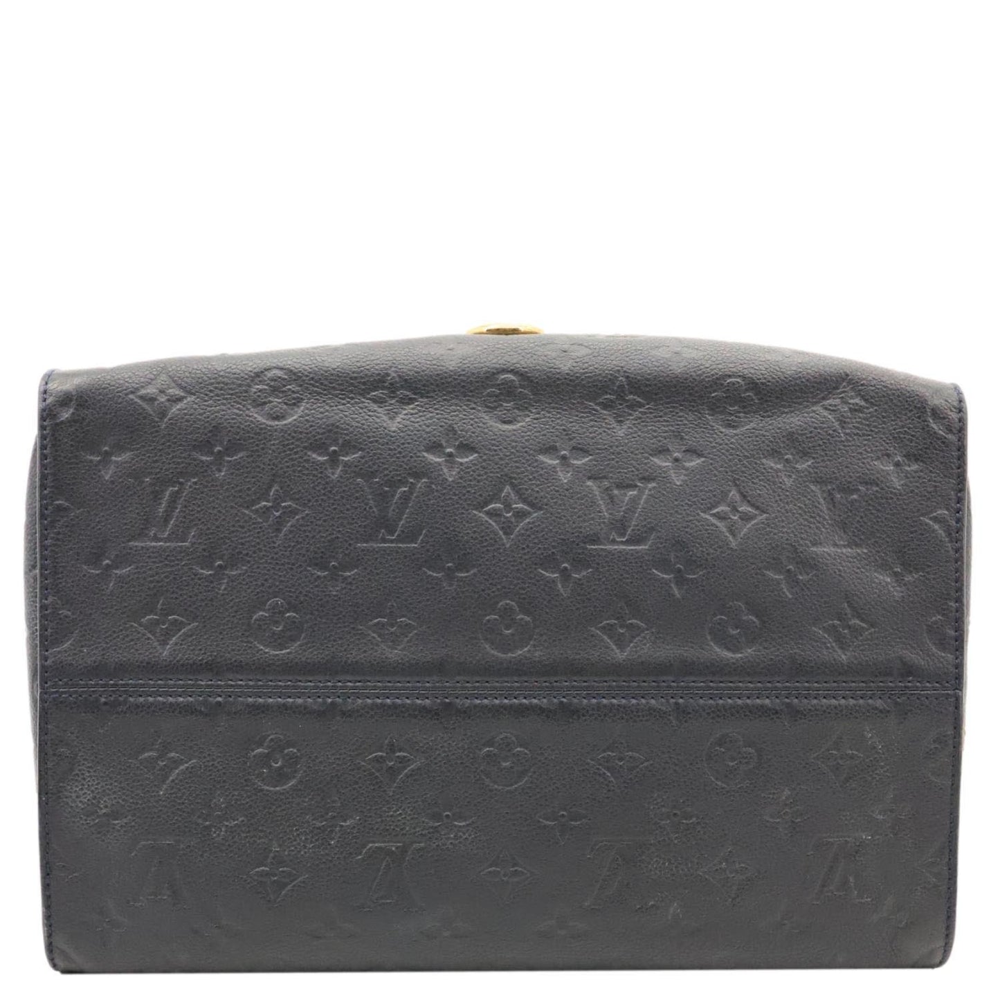 LOUIS VUITTON Inspiree Monogram Empreinte Leather Shoulder Bag Navy Blue
