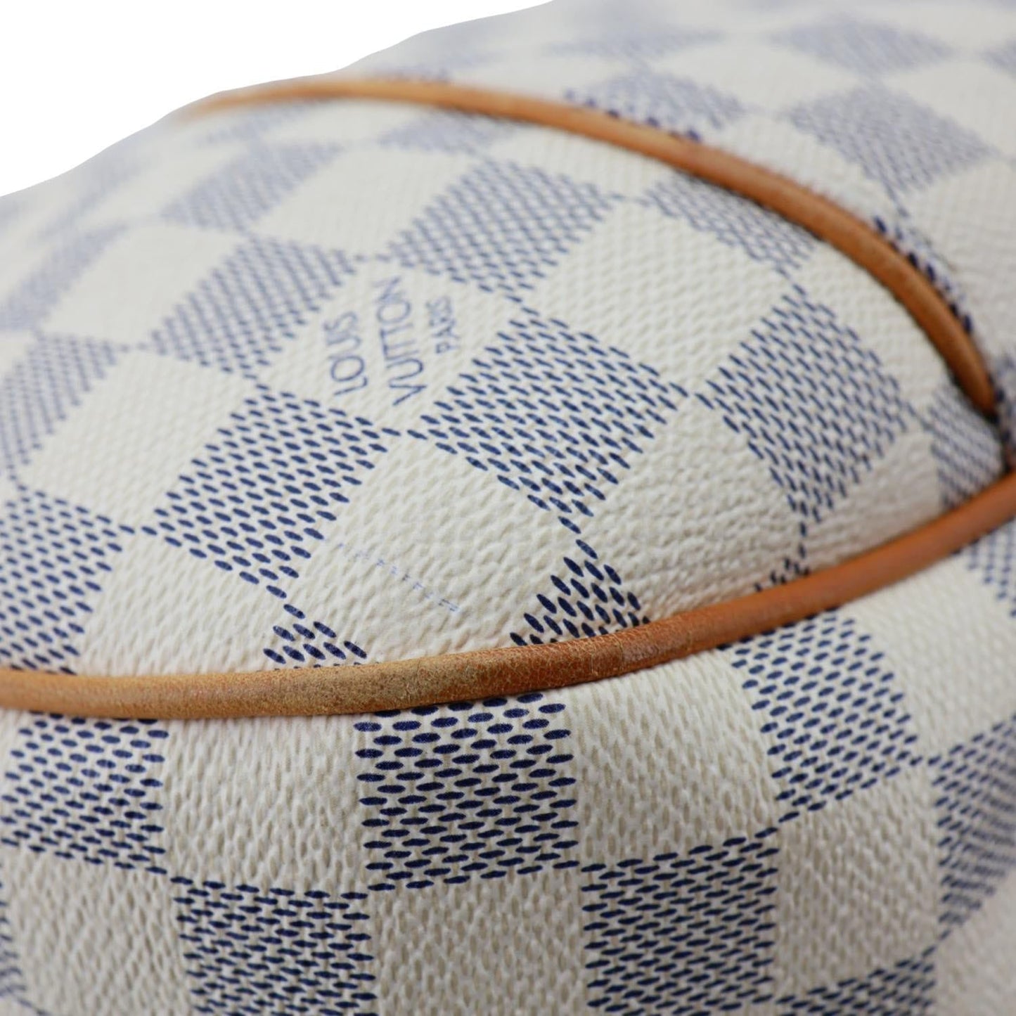 LOUIS VUITTON Galliera PM Damier Azur Hobo Bag White