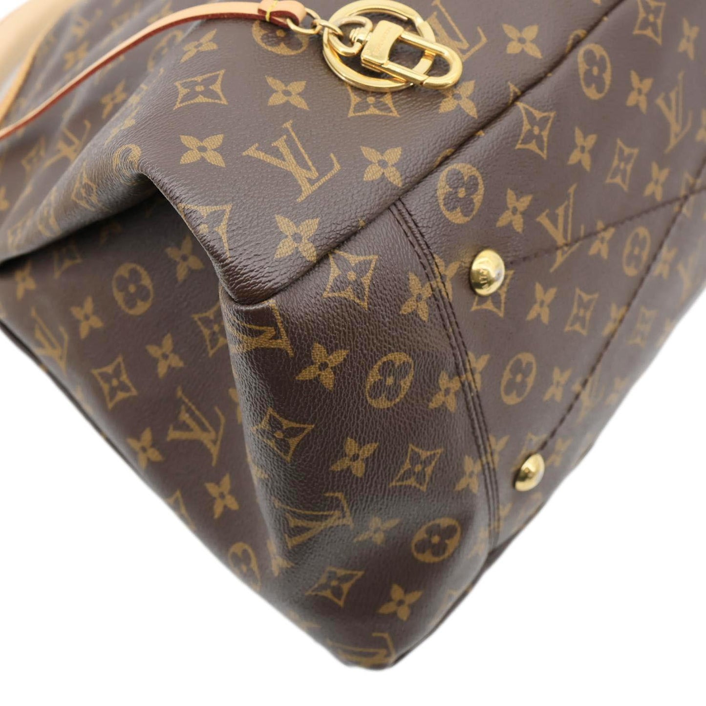 LOUIS VUITTON Artsy MM Monogram Canvas Hobo Bag Brown