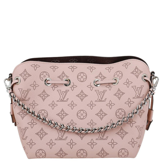 LOUIS VUITTON Bella Bucket Mahina Leather Crossbody Bag Magnolia