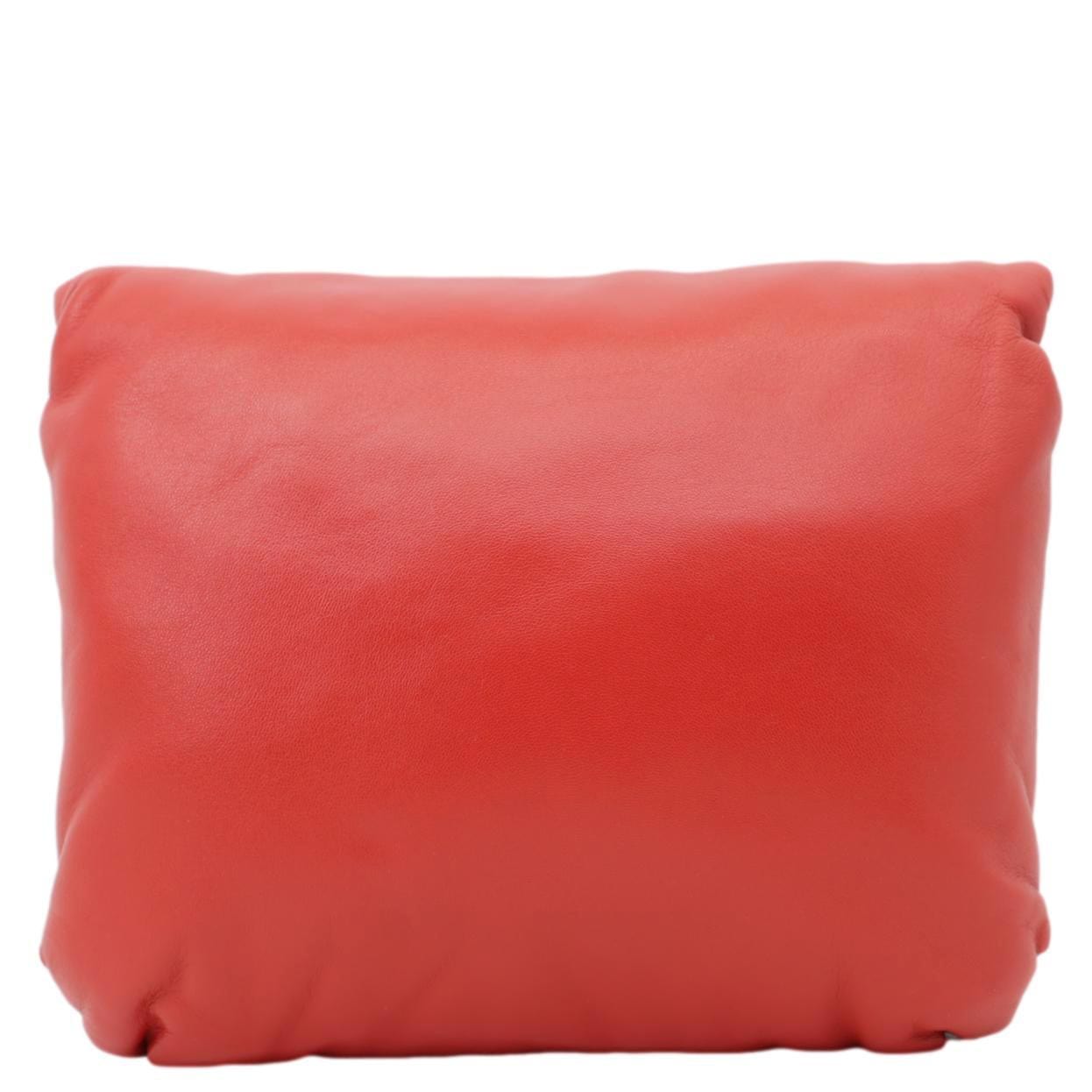 LOEWE Goya Small Puffer Lambskin Leather Shoulder Bag Bag Red