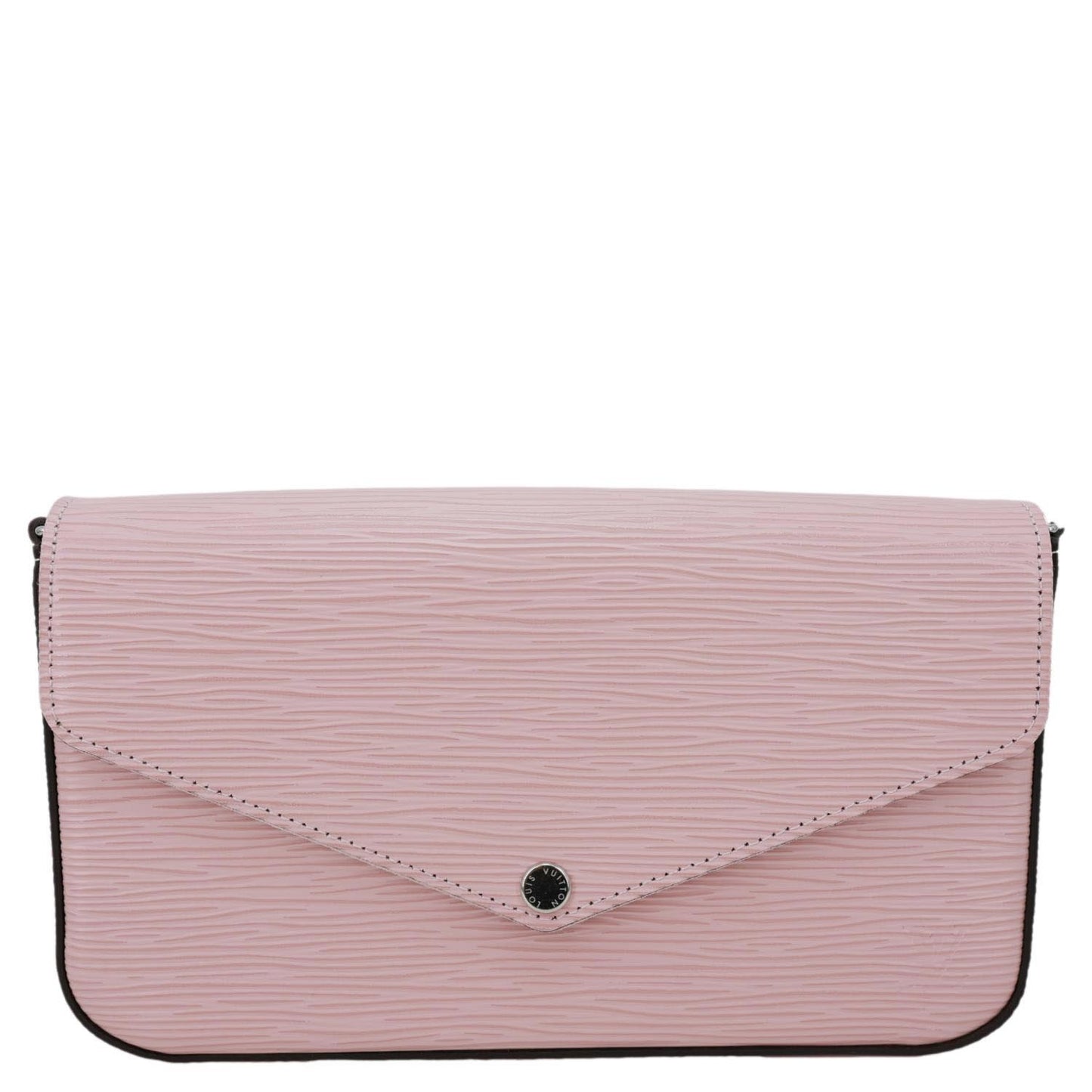 LOUIS VUITTON Felicie Pochette Epi Leather Crossbody Bag Pink