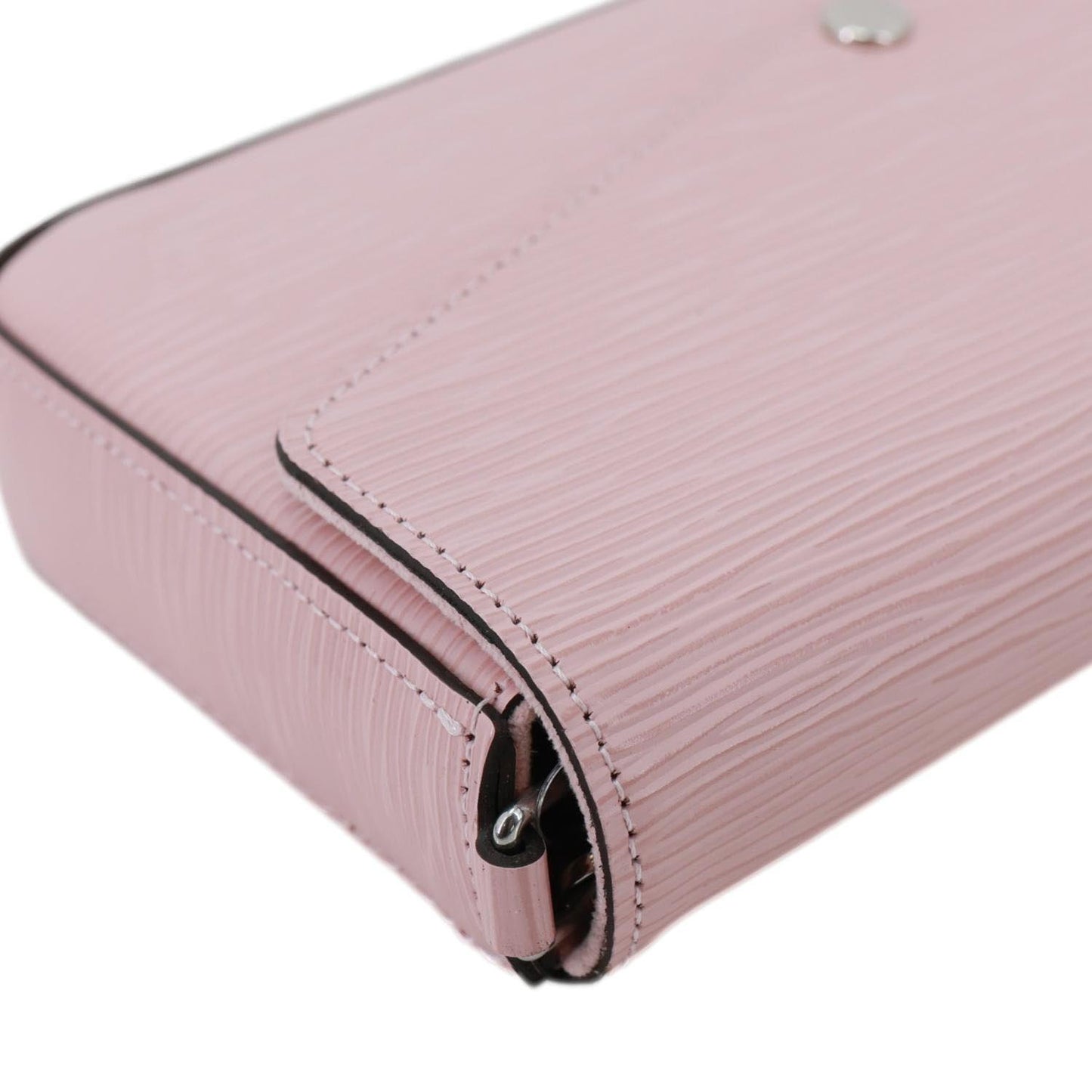 LOUIS VUITTON Felicie Pochette Epi Leather Crossbody Bag Pink