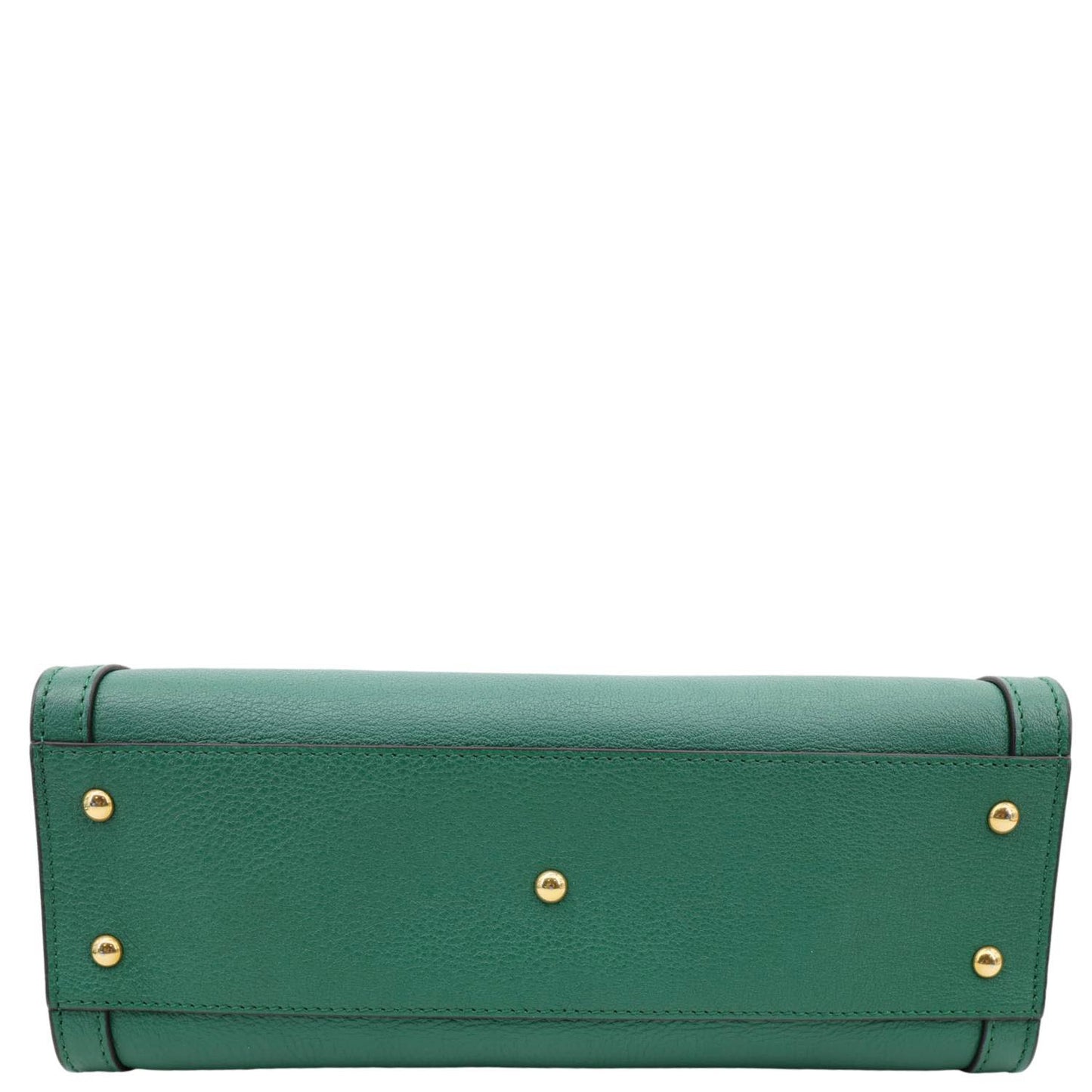 GUCCI Bamboo Diana Small Leather Tote Bag Green 660195