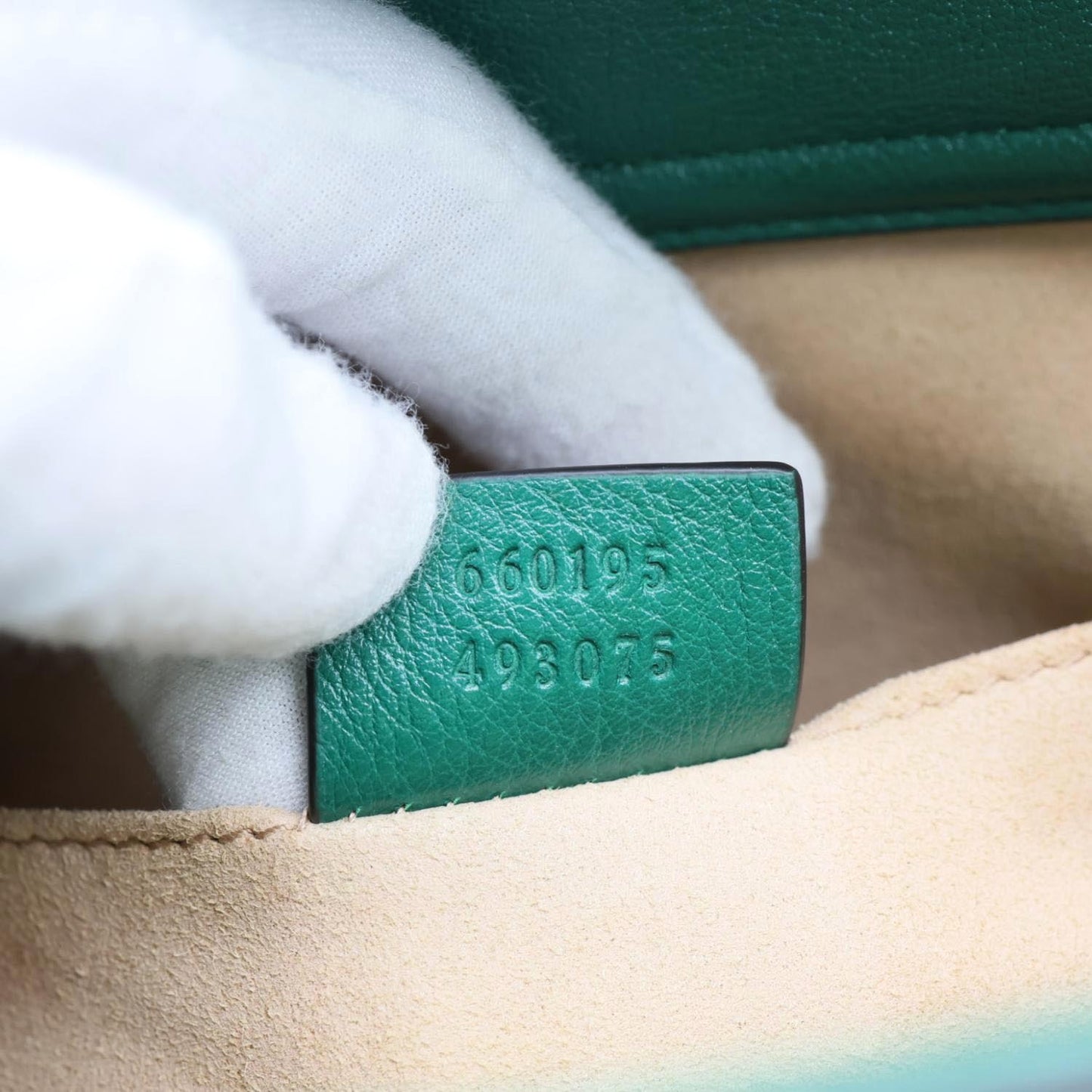 GUCCI Bamboo Diana Small Leather Tote Bag Green 660195