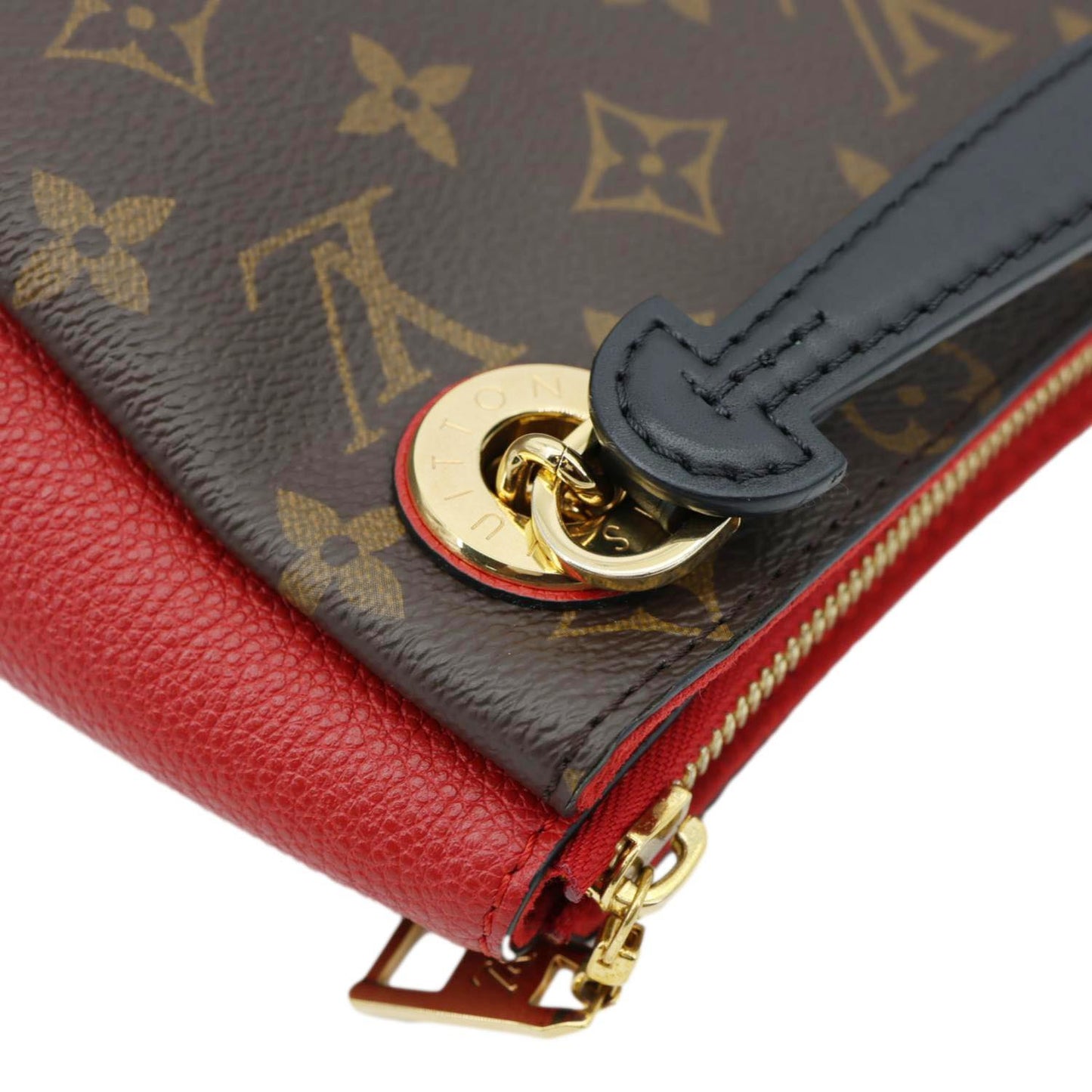 LOUIS VUITTON Surene BB Monogram Canvas Shoulder Bag Red