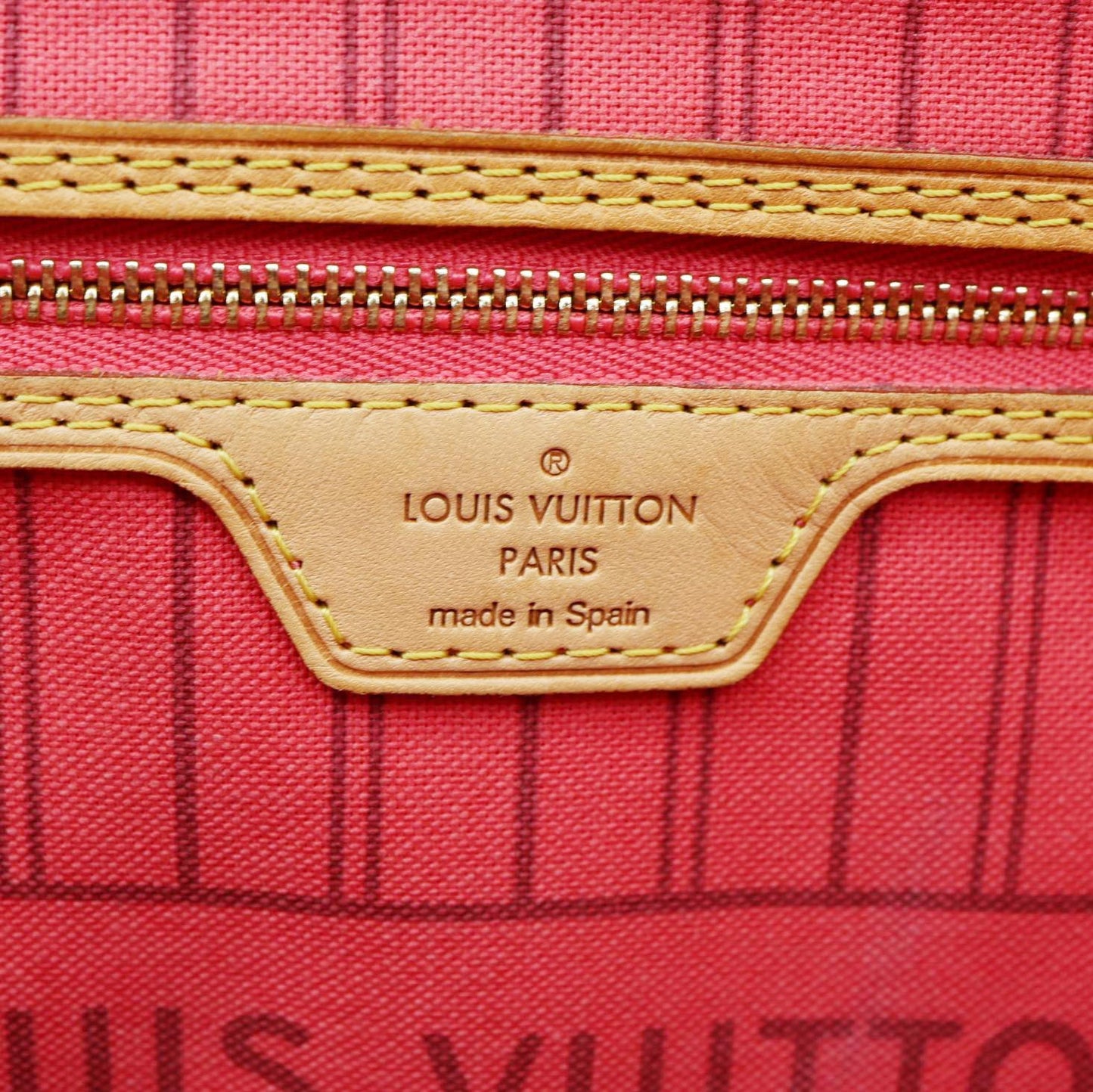 LOUIS VUITTON Neverfull MM Grenade Ramages Monogram Canvas Tote Bag Brown