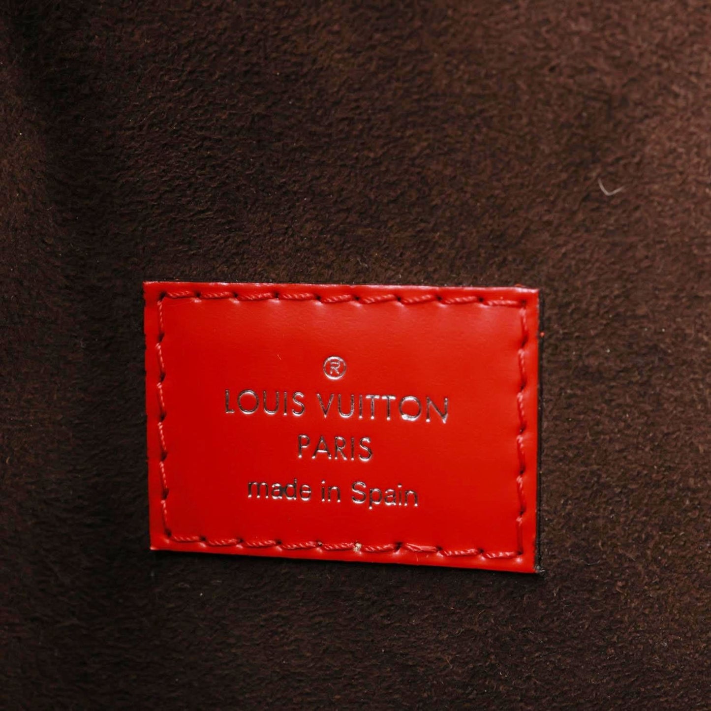 LOUIS VUITTON Cluny MM Epi Leather Top Handle Crossbody Bag Red