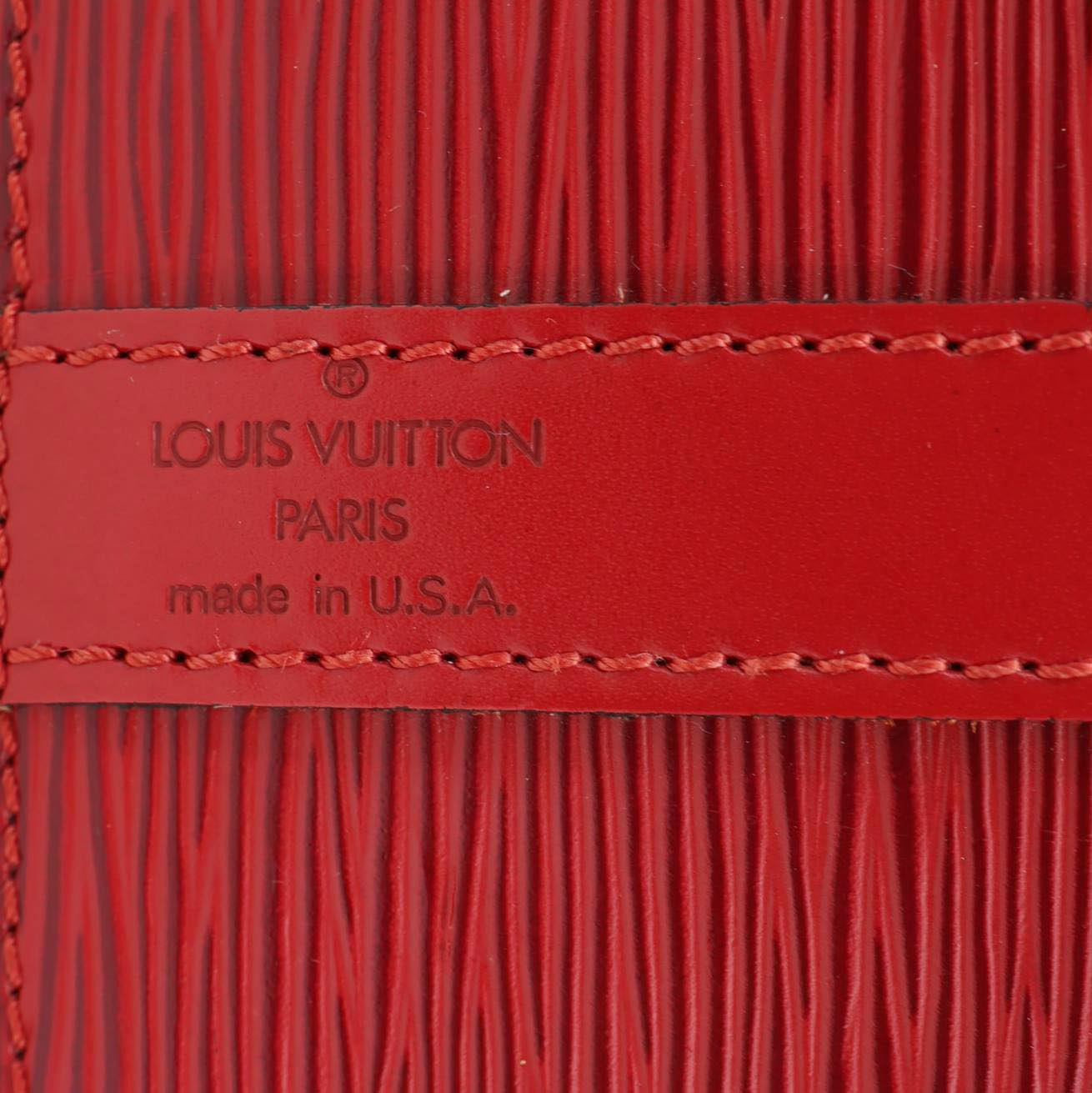 LOUIS VUITTON Petite Noe Epi Leather Shoulder Bag Red