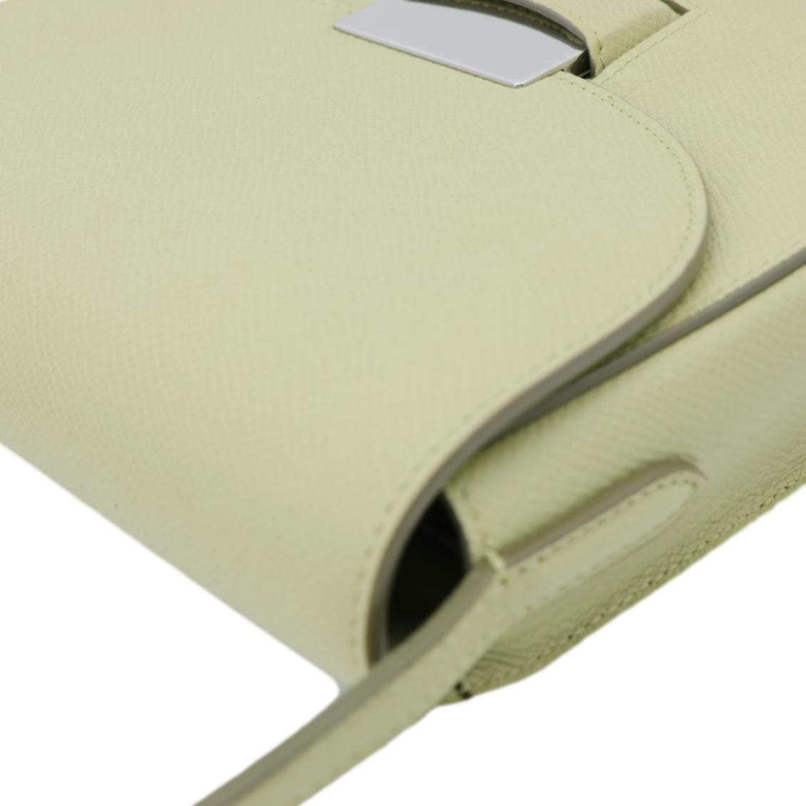 CELINE Trotteur Small Grained Calfskin Leather Shoulder Bag Sage