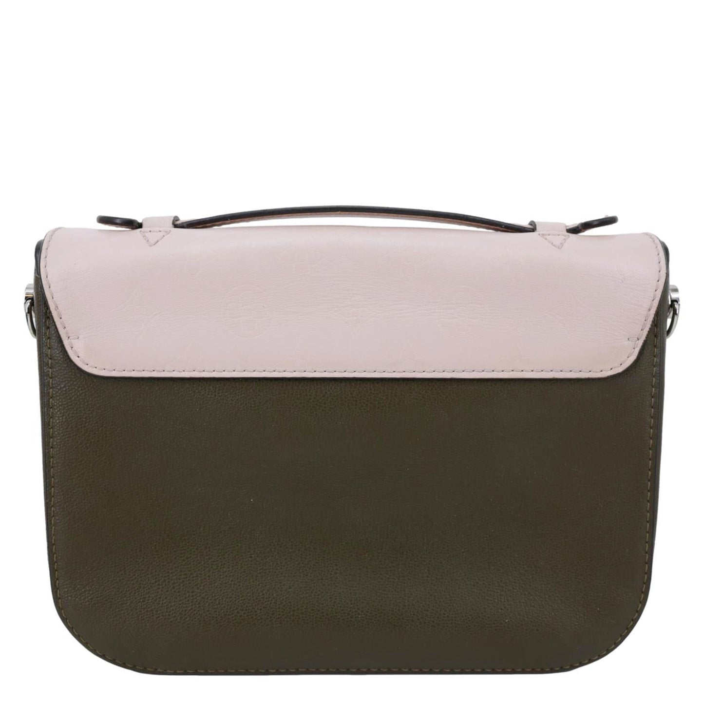 LOUIS VUITTON Very Calfskin Leather Saddle Shoulder Bag Khaki Green
