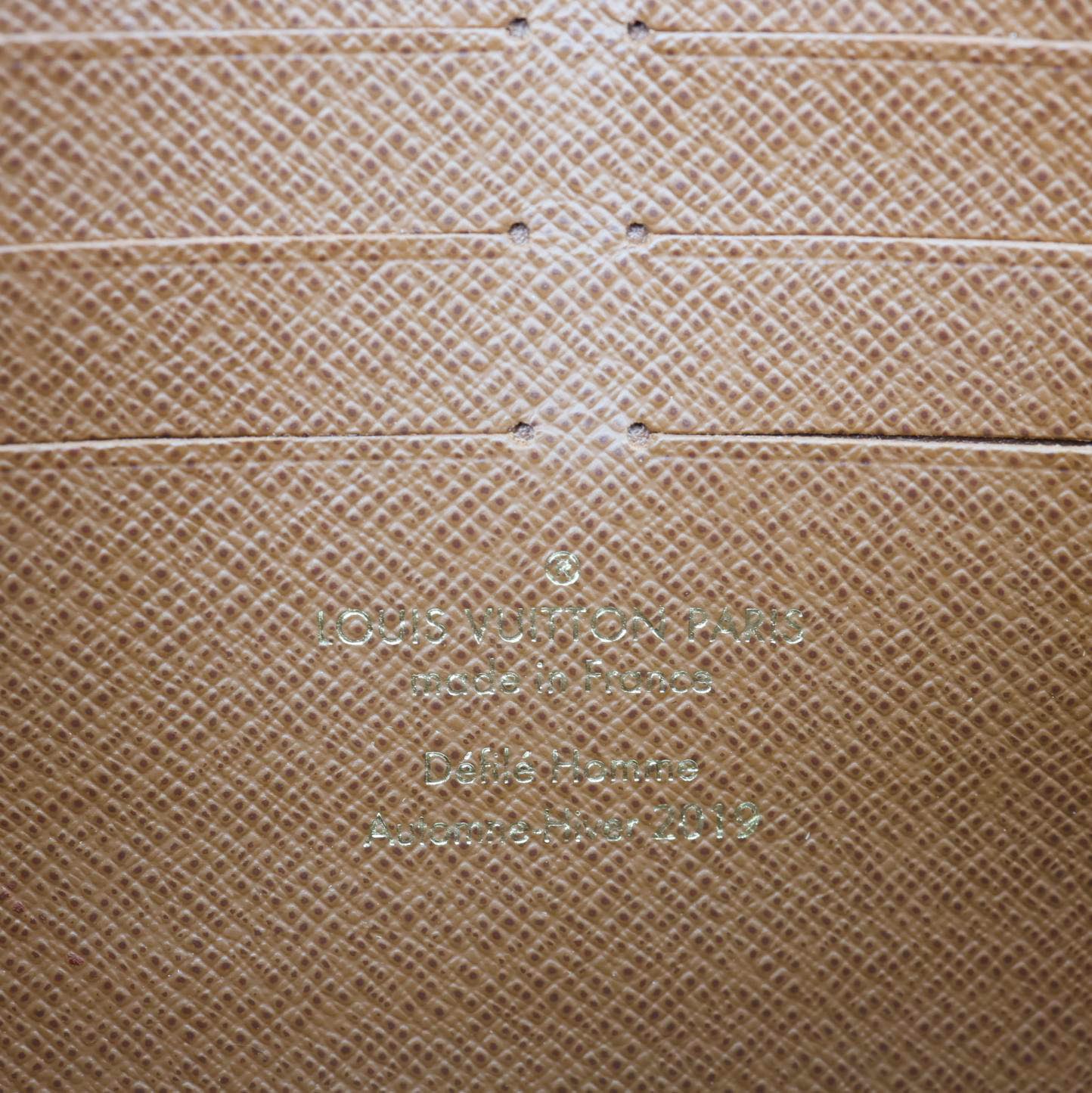 LOUIS VUITTON S Lock Monogram Canvas Belt Pouch Brown