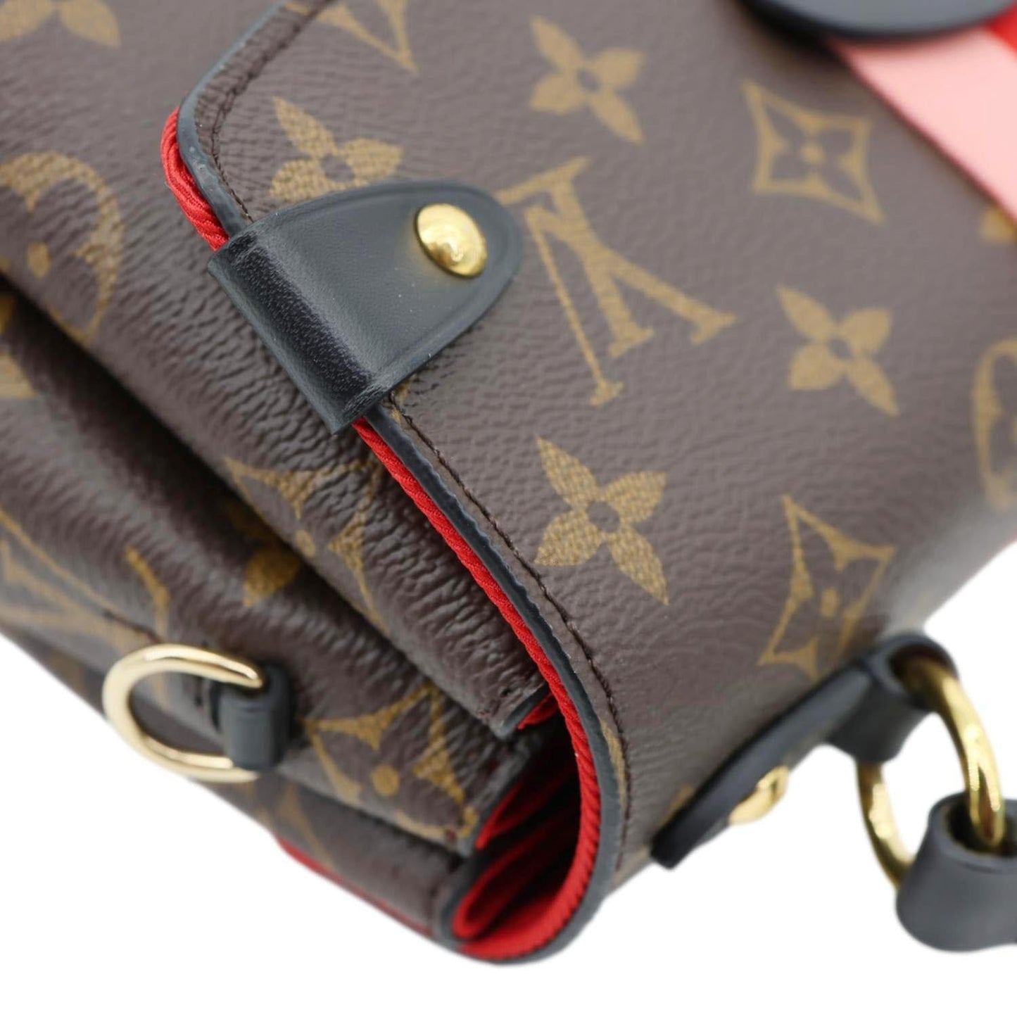 LOUIS VUITTON Georges BB Monogram Canvas Shoulder Bag Brown