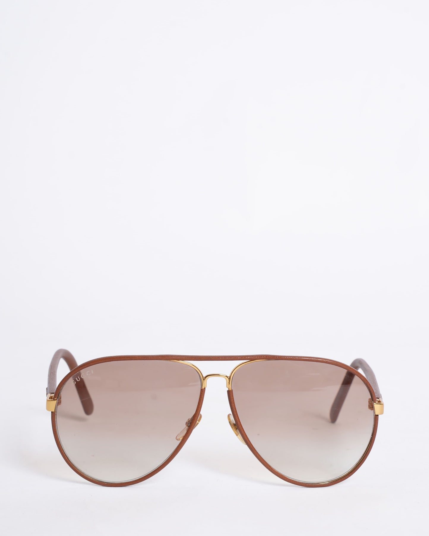 New Gucci Women's Aviator Sunglasses In Brown