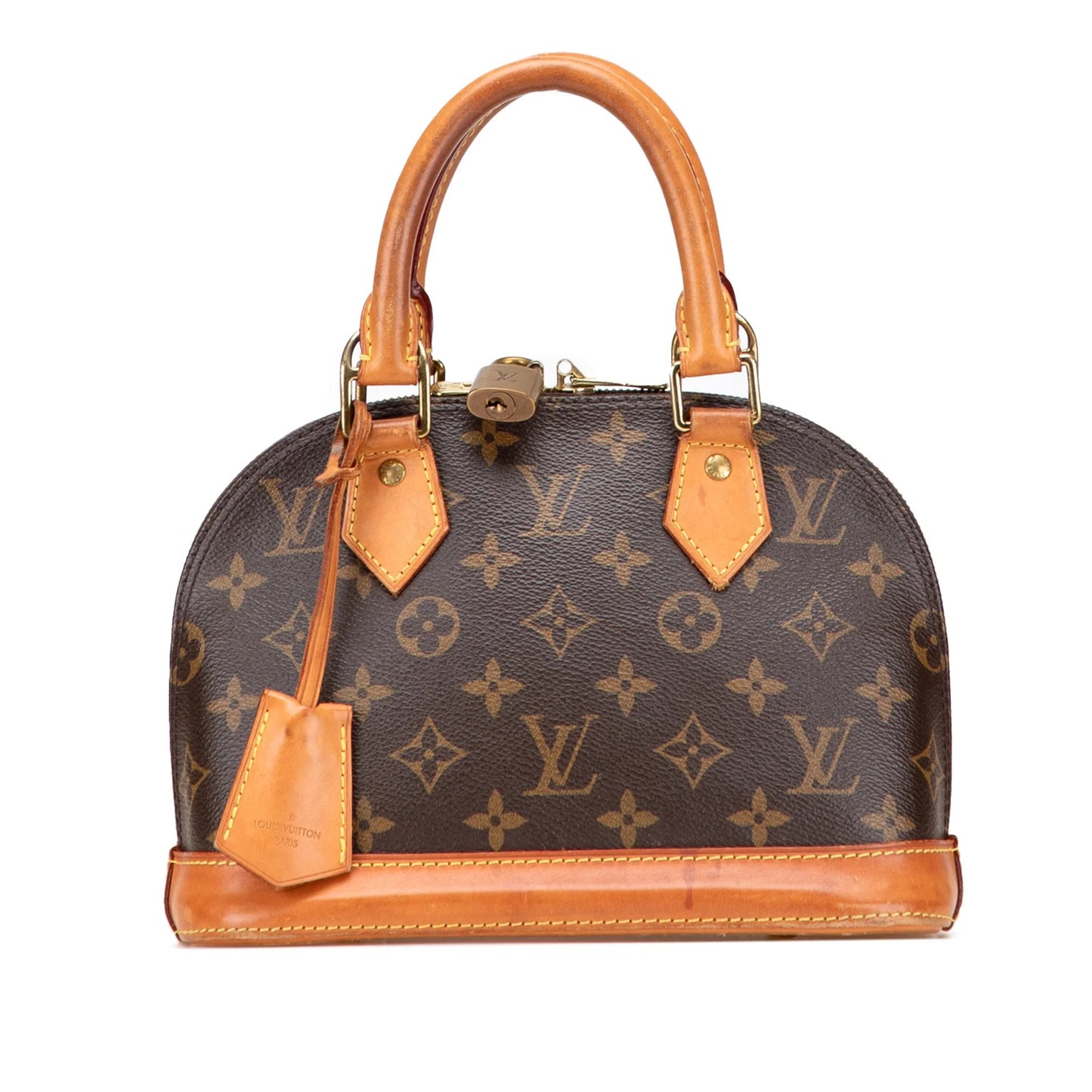Brown Louis Vuitton Monogram Alma BB Satchel