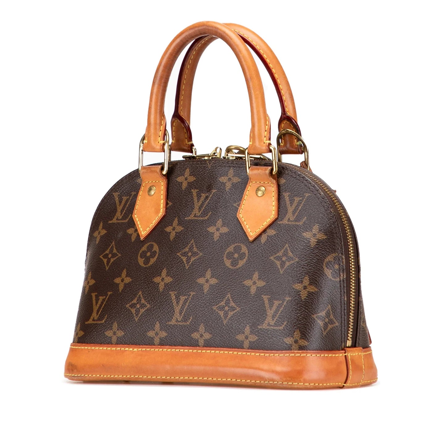 Brown Louis Vuitton Monogram Alma BB Satchel