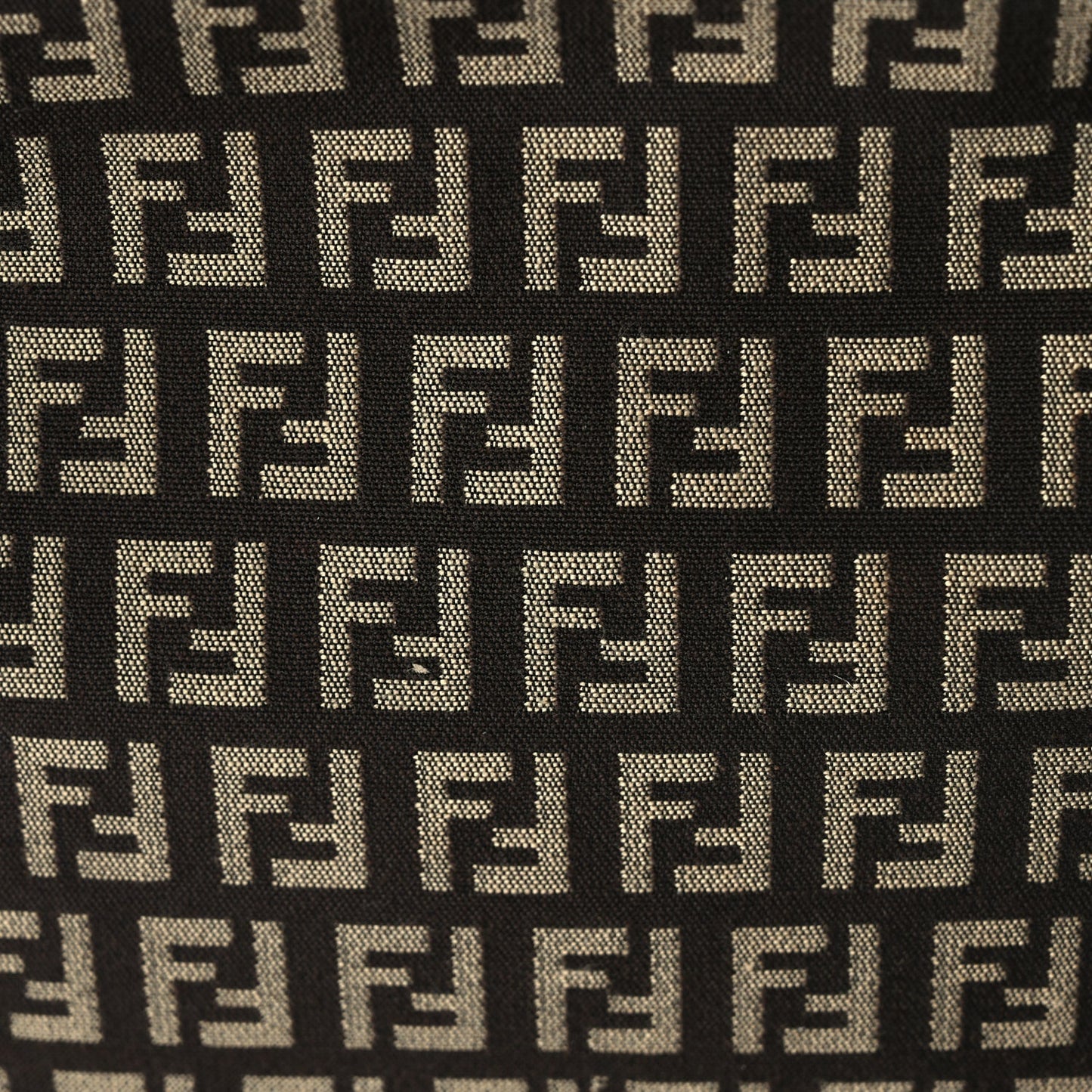 Fendi Zucchino Vitello Shoulder Tote  Testa di Moro