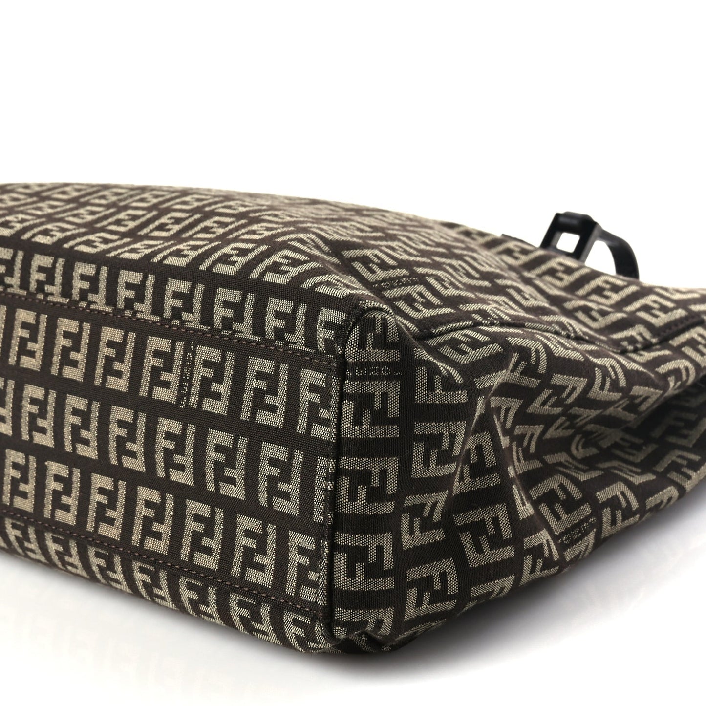 Fendi Zucchino Vitello Shoulder Tote  Testa di Moro