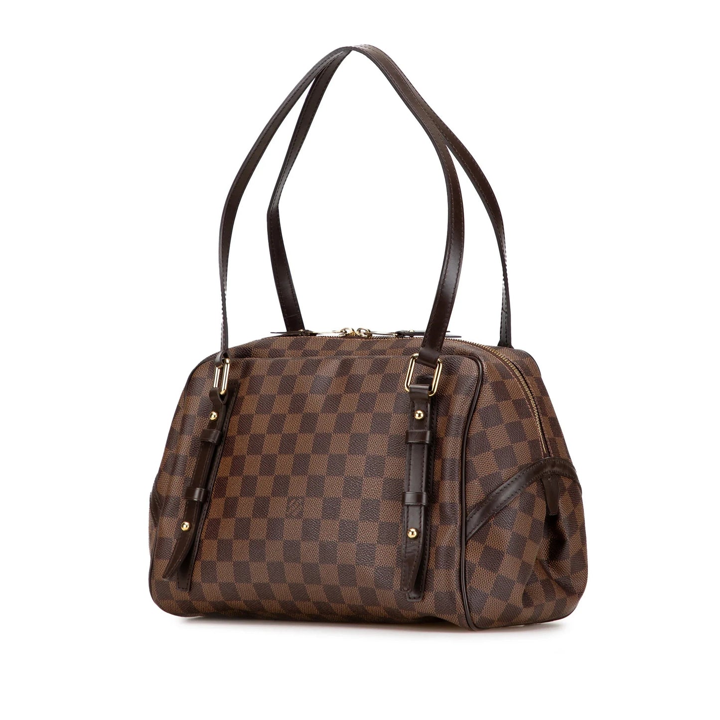 Brown Louis Vuitton Damier Ebene Rivington GM Shoulder Bag