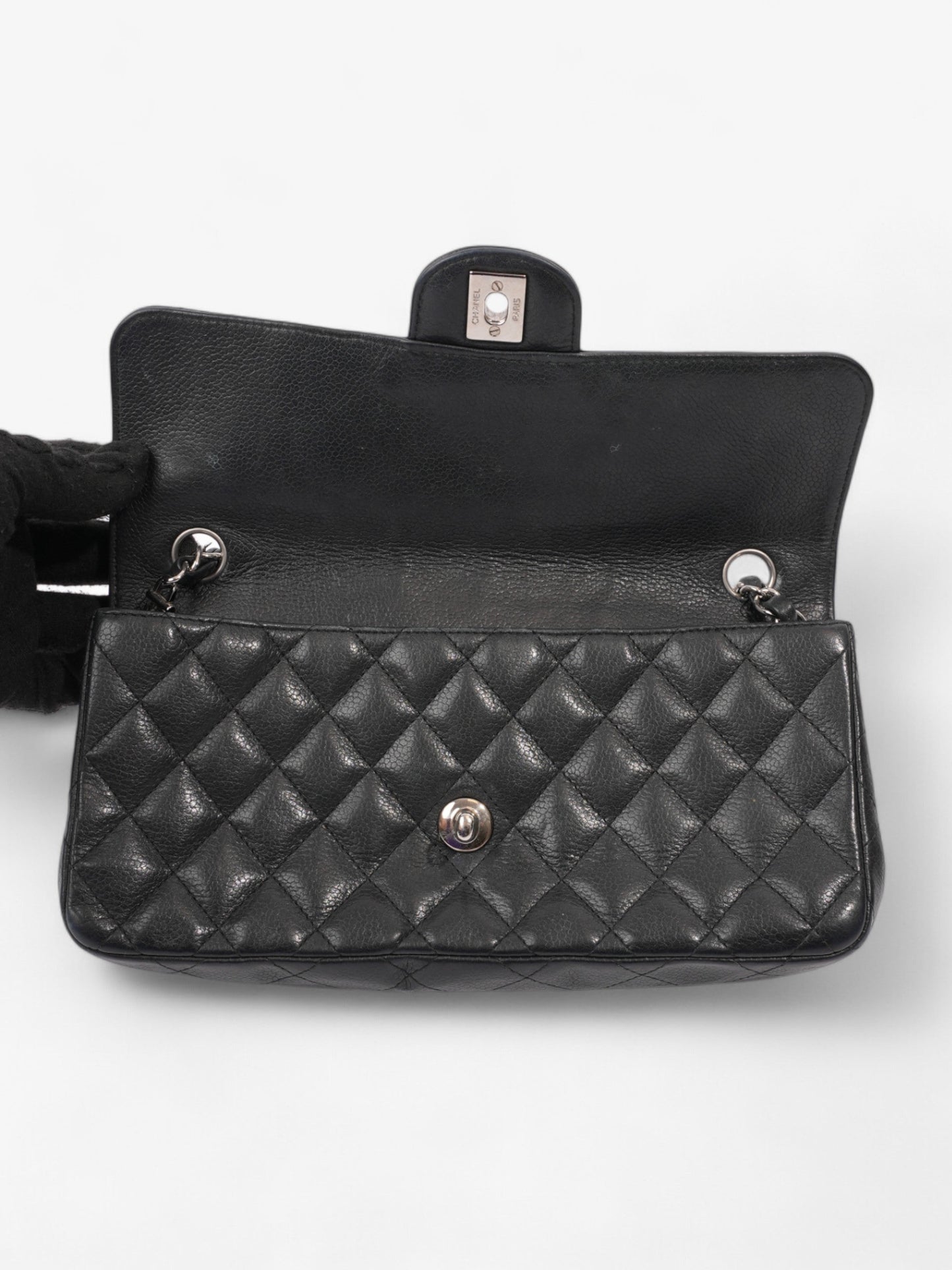 Chanel East West Black Caviar Leather