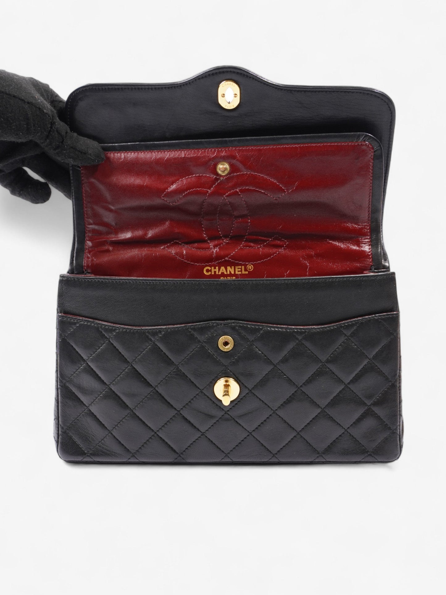 Chanel Paris Flap Black Calfskin Leather