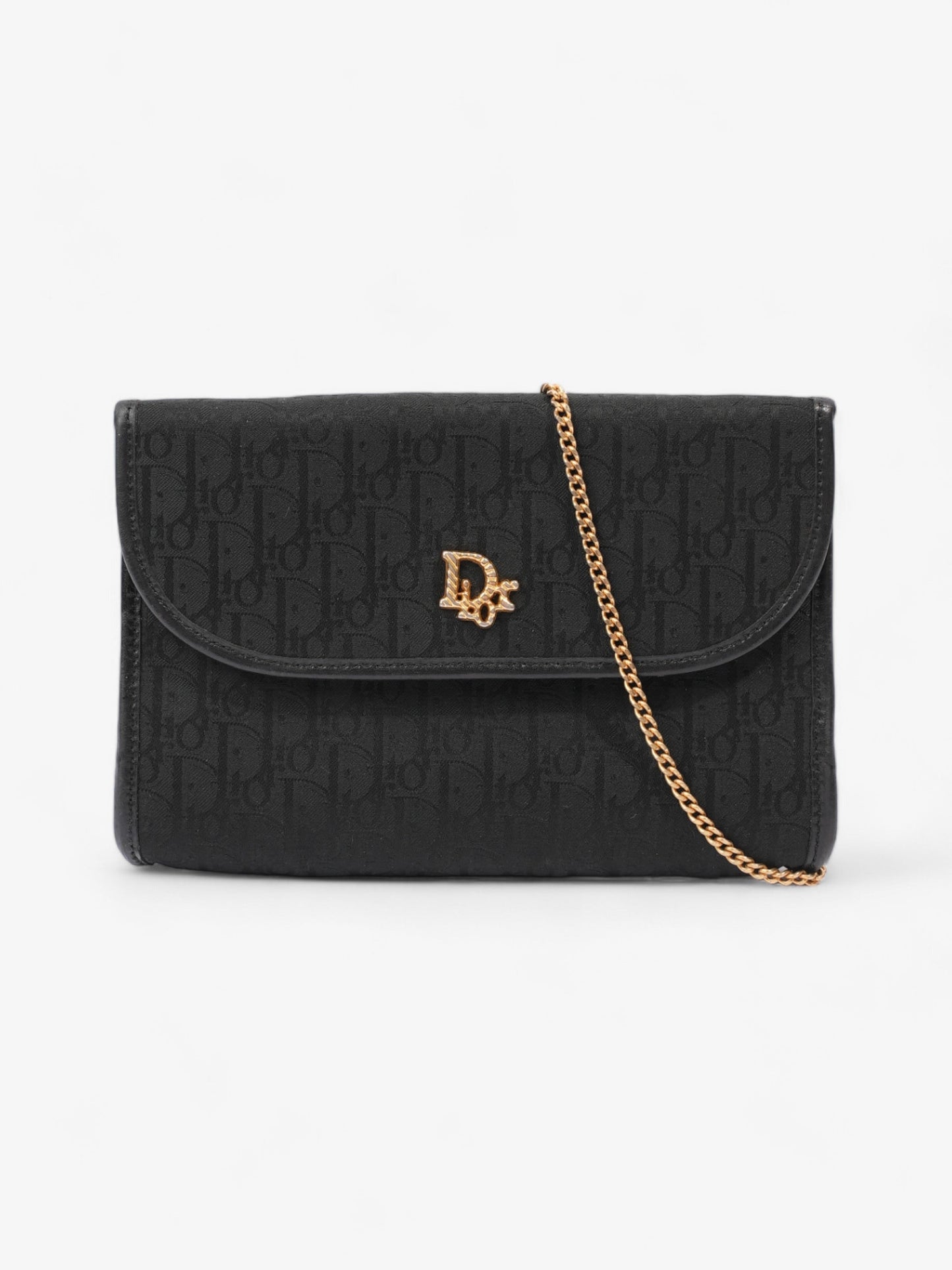 Christian Dior   Trotter Chain Black Diorissimo Canvas