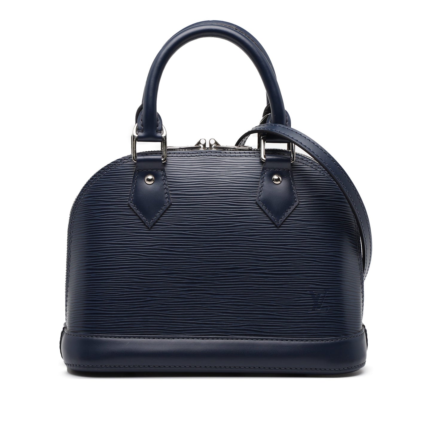 Blue Louis Vuitton Epi Alma BB Satchel
