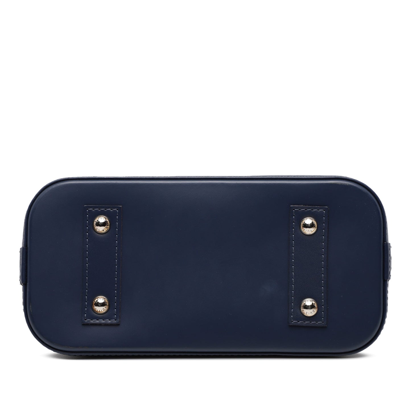 Blue Louis Vuitton Epi Alma BB Satchel