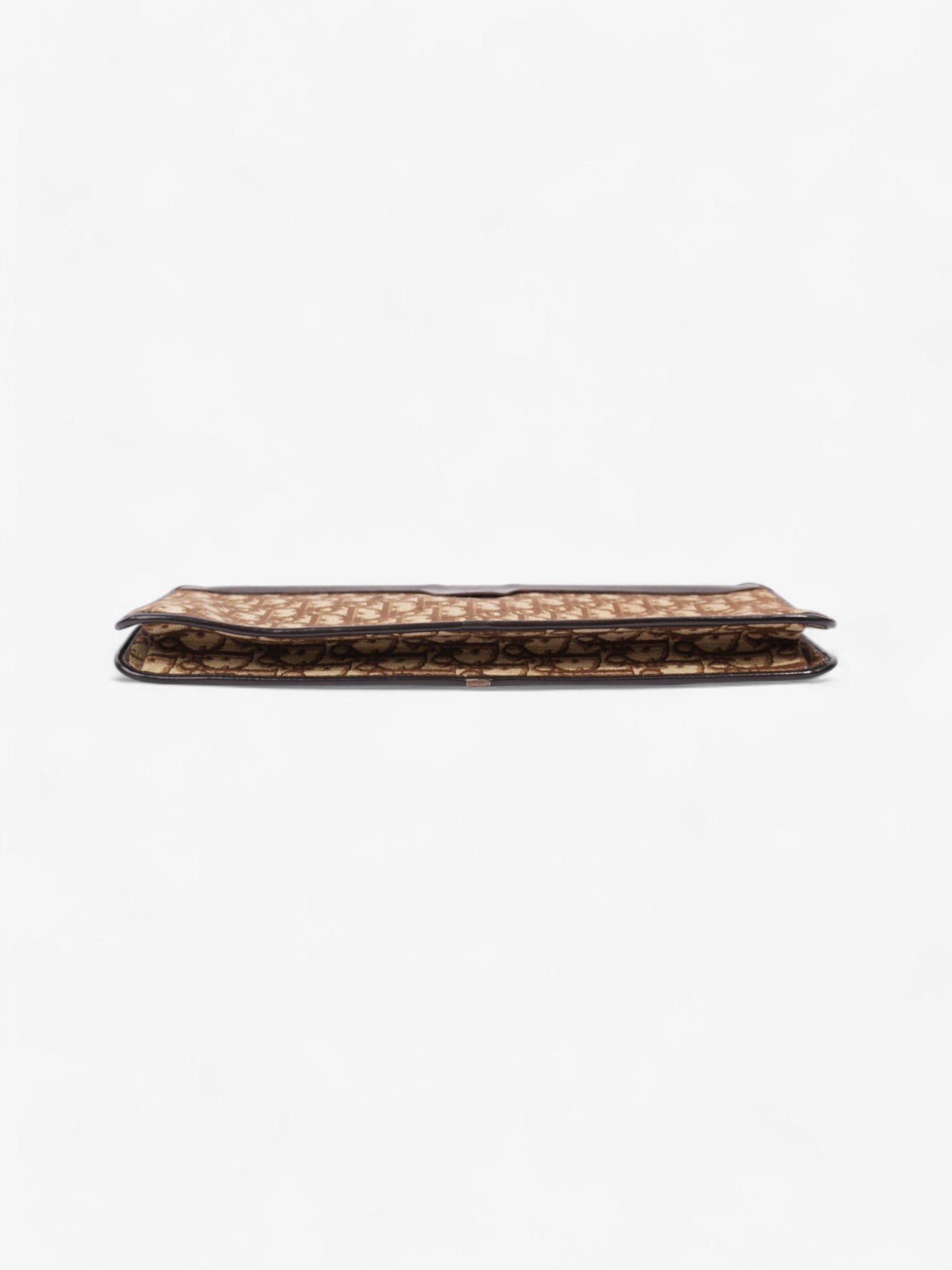 Christian Dior Diorissimo Clutch Brown Canvas
