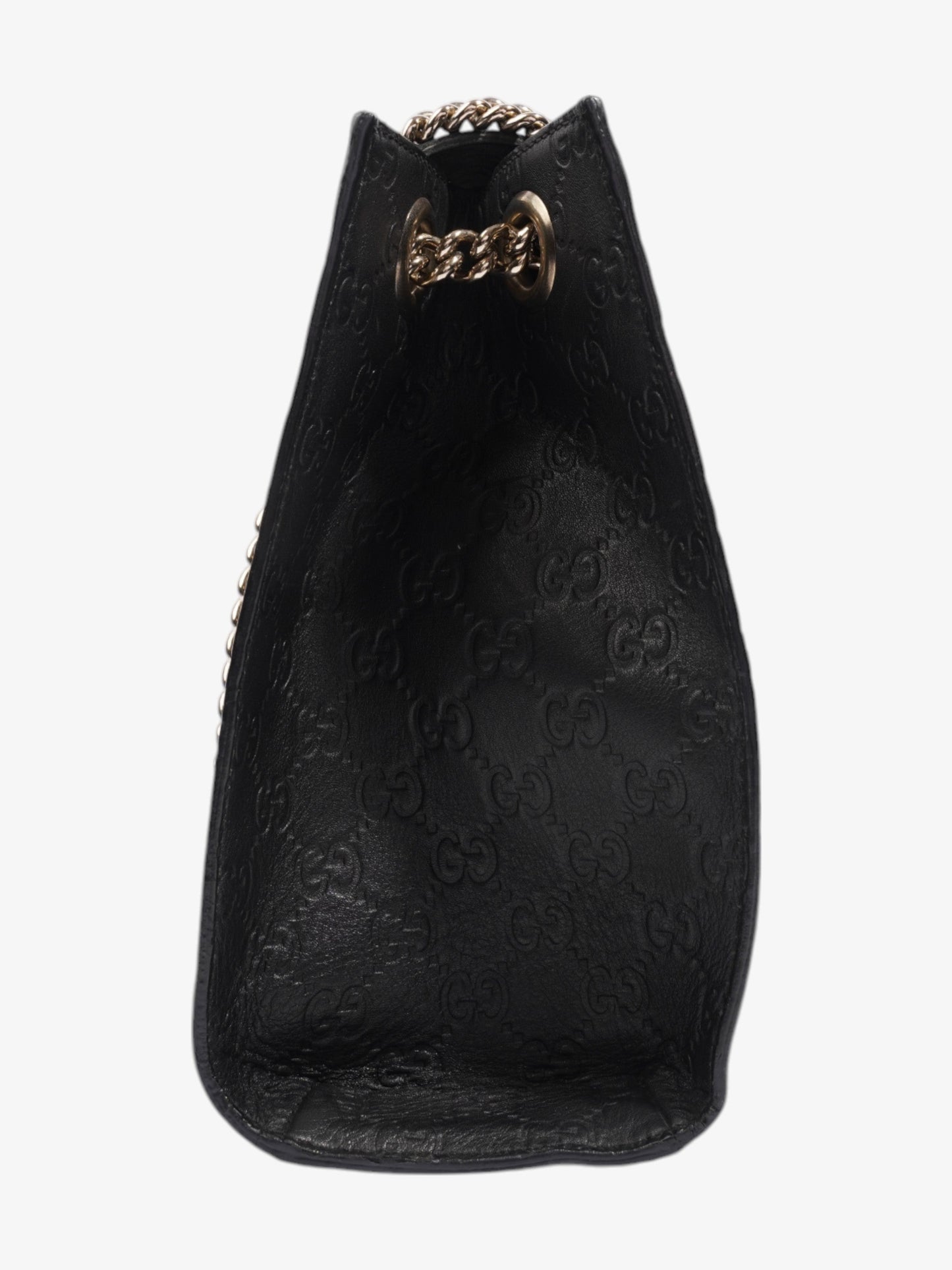 Gucci Emily Guccissima Chain Black Calfskin Leather