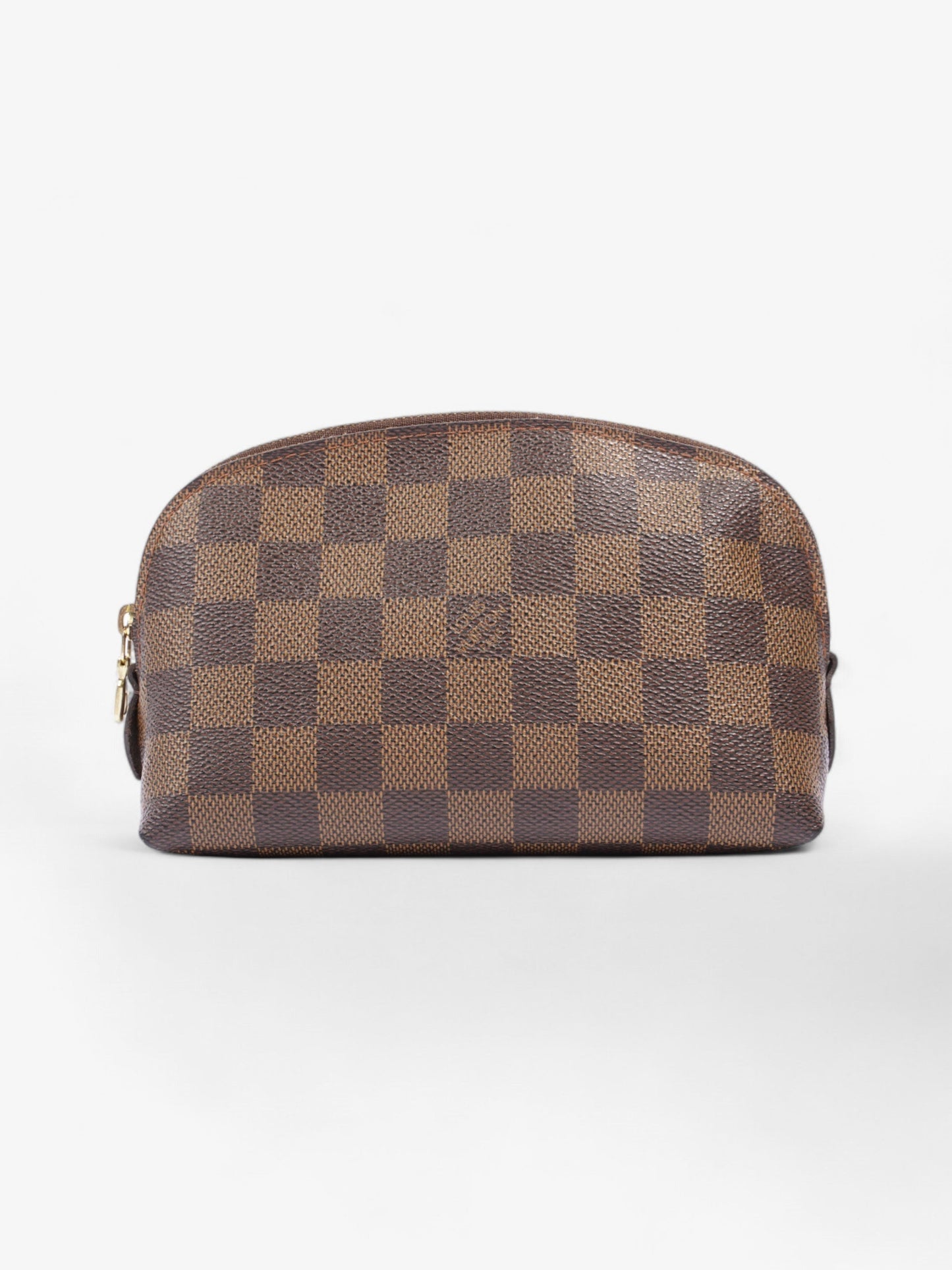 Louis Vuitton Cosmetic Pouch Damier Ebene Coated Canvas PM
