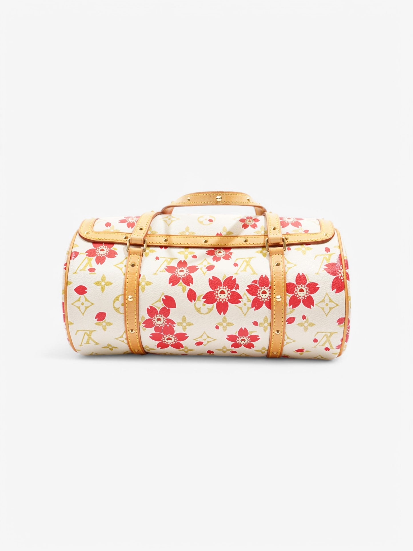 Louis Vuitton Papillon Cherry Blossom Murakami White / Red / Gold Coated Canvas
