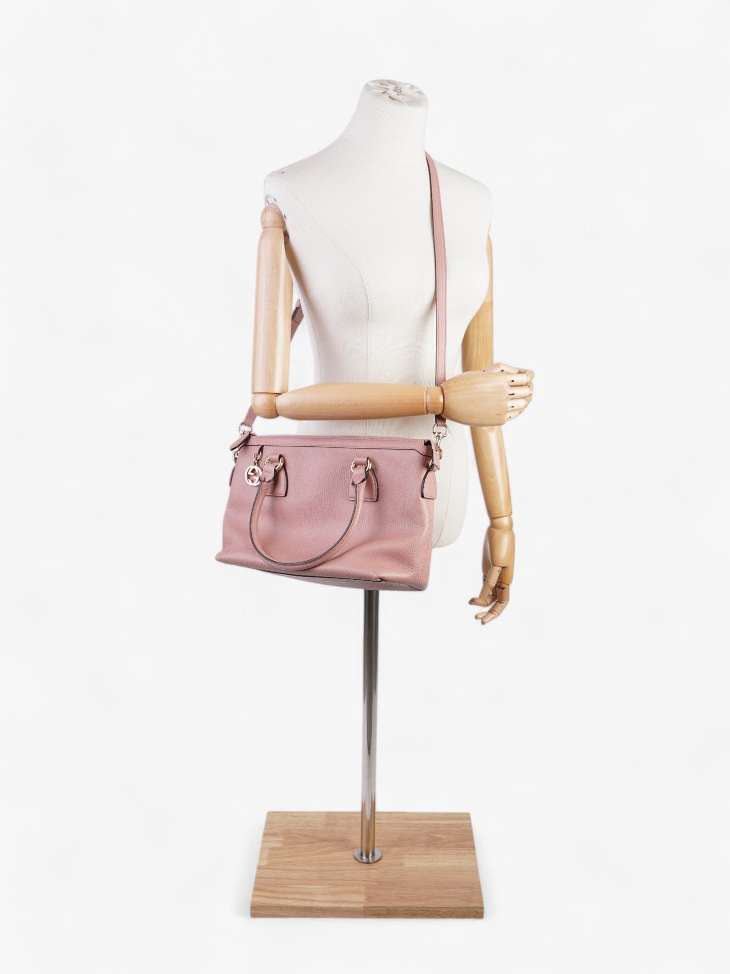 Gucci Dollar Interlocking  Pink Leather