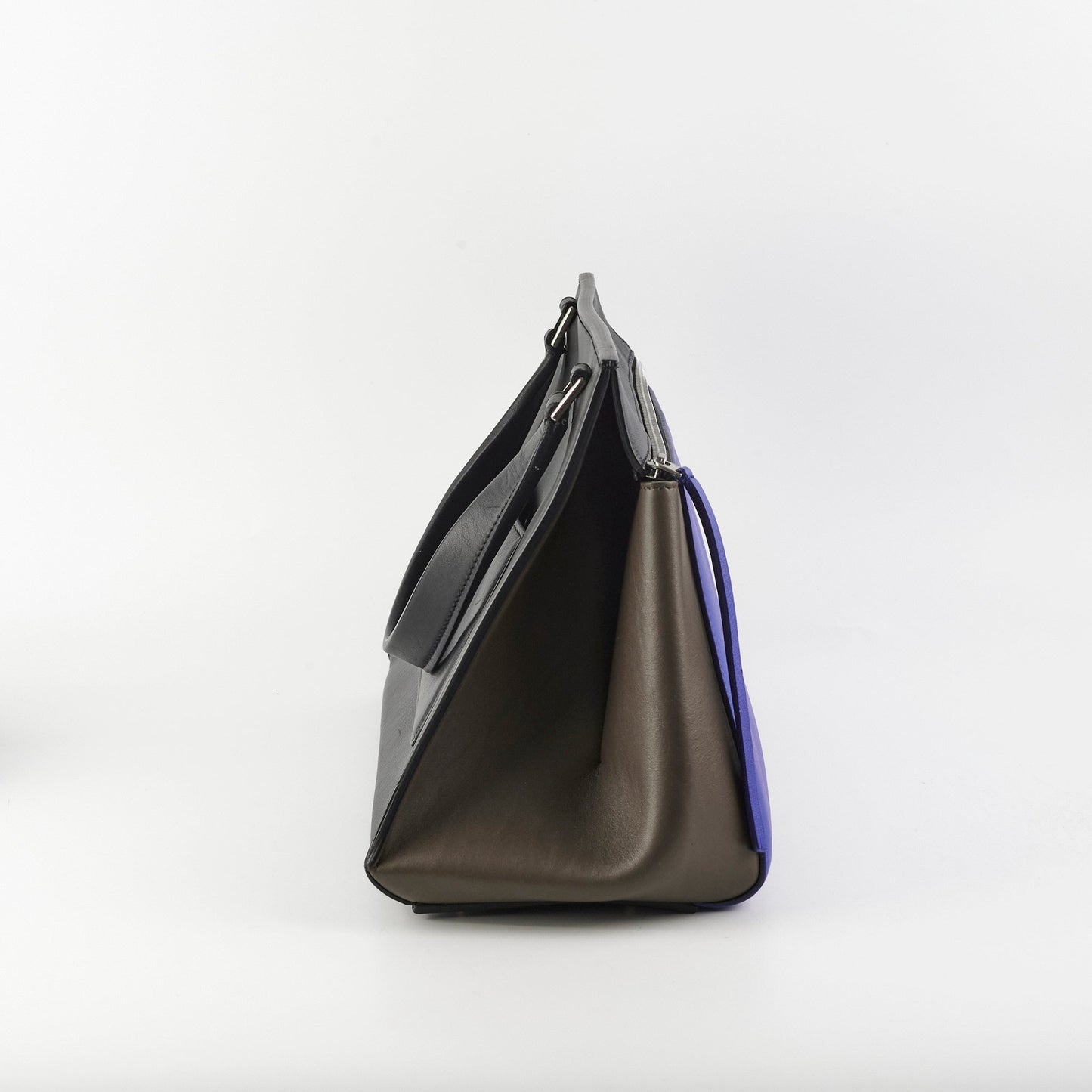 Luxury CELINE Tri-colour Leather Edge Shoulder Bag