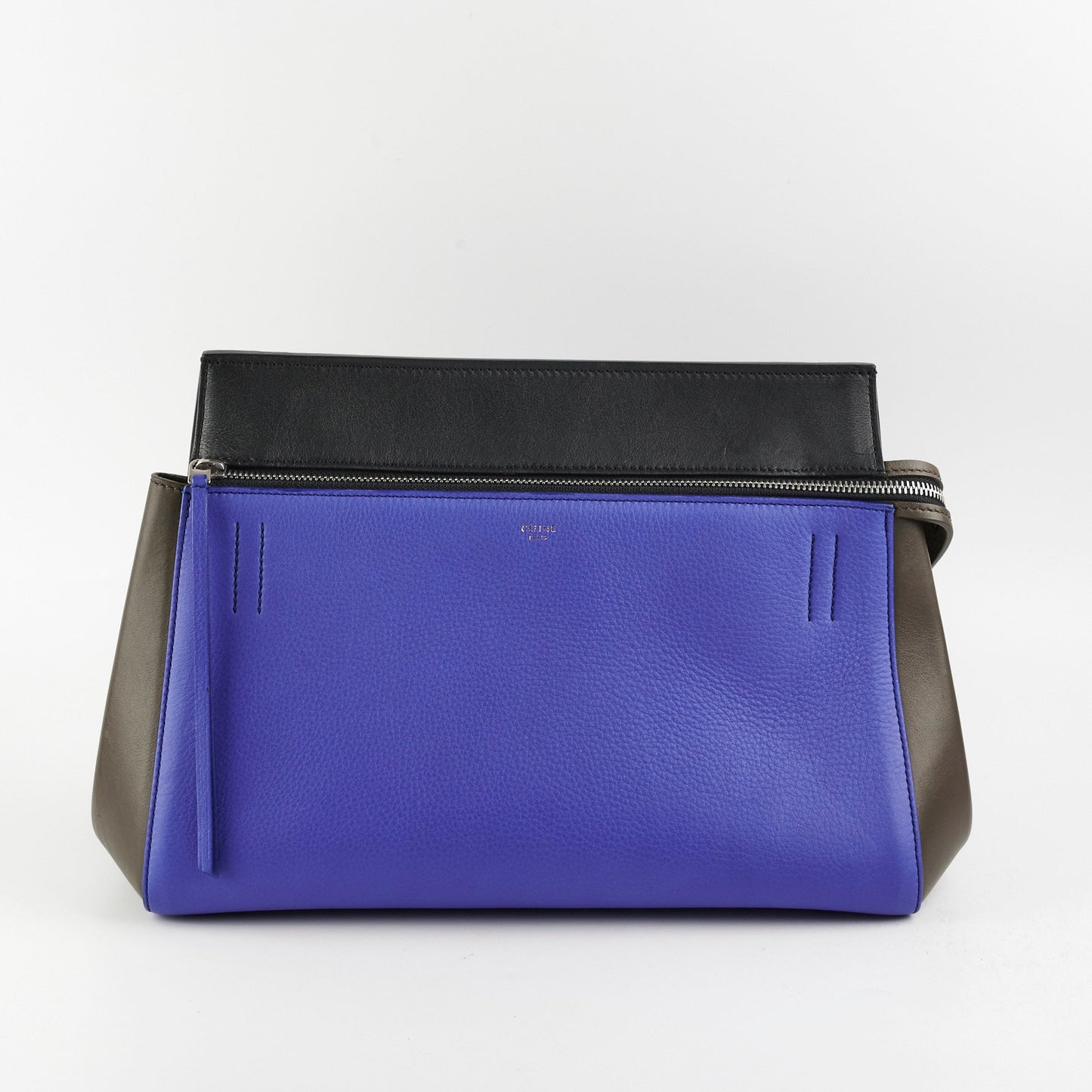 Luxury CELINE Tri-colour Leather Edge Shoulder Bag