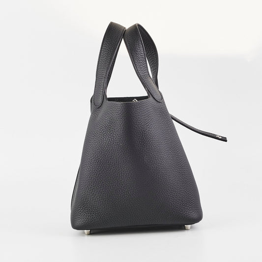 Hermes Picotin 18 Clemence Black