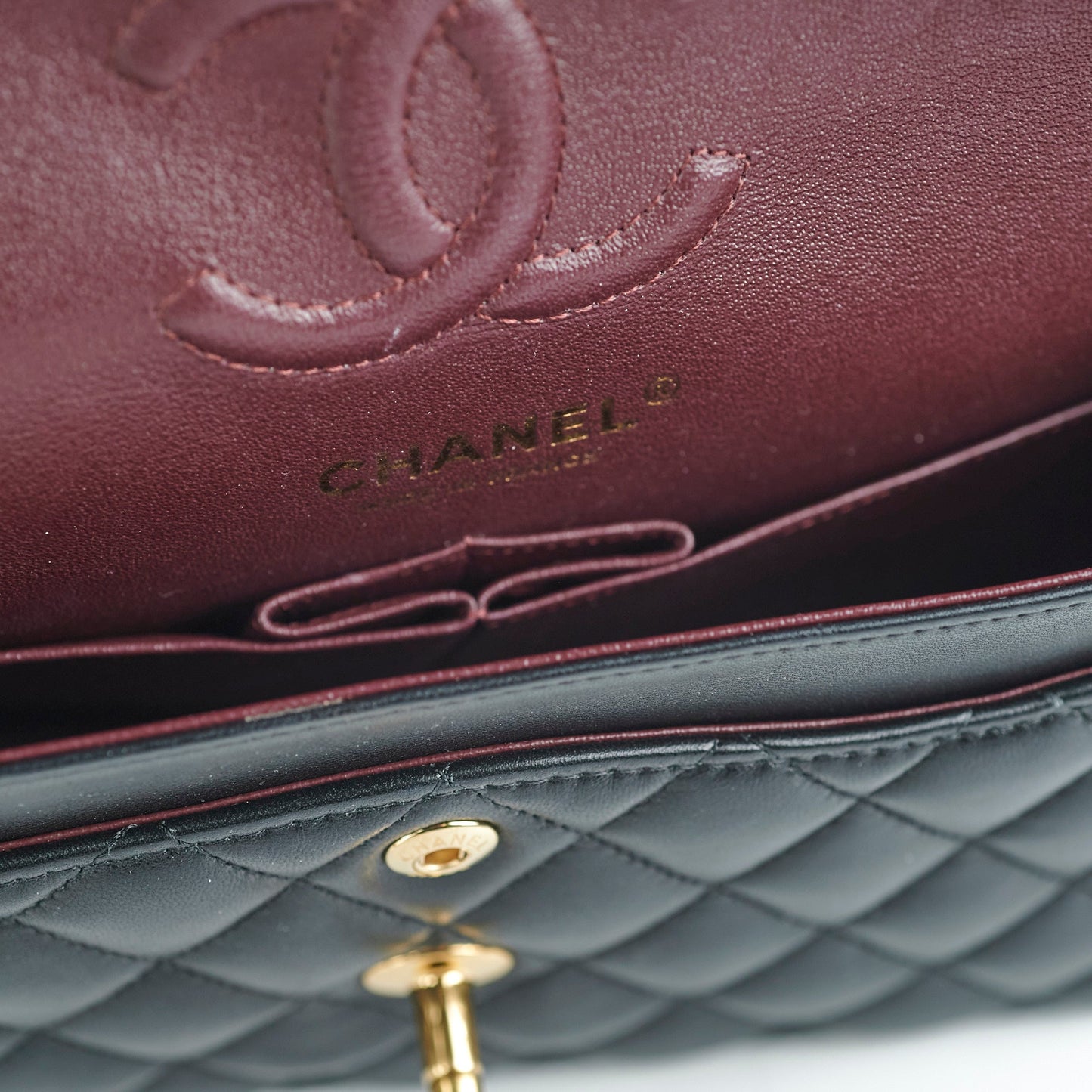 Chanel Small Double Classic Flap Lambskin Black