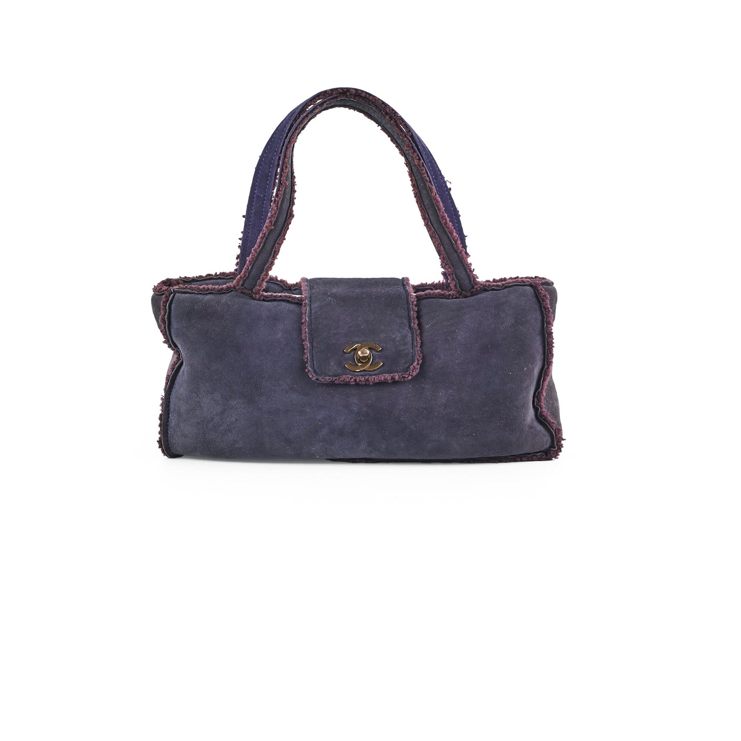 Chanel  Suede Tote Navy