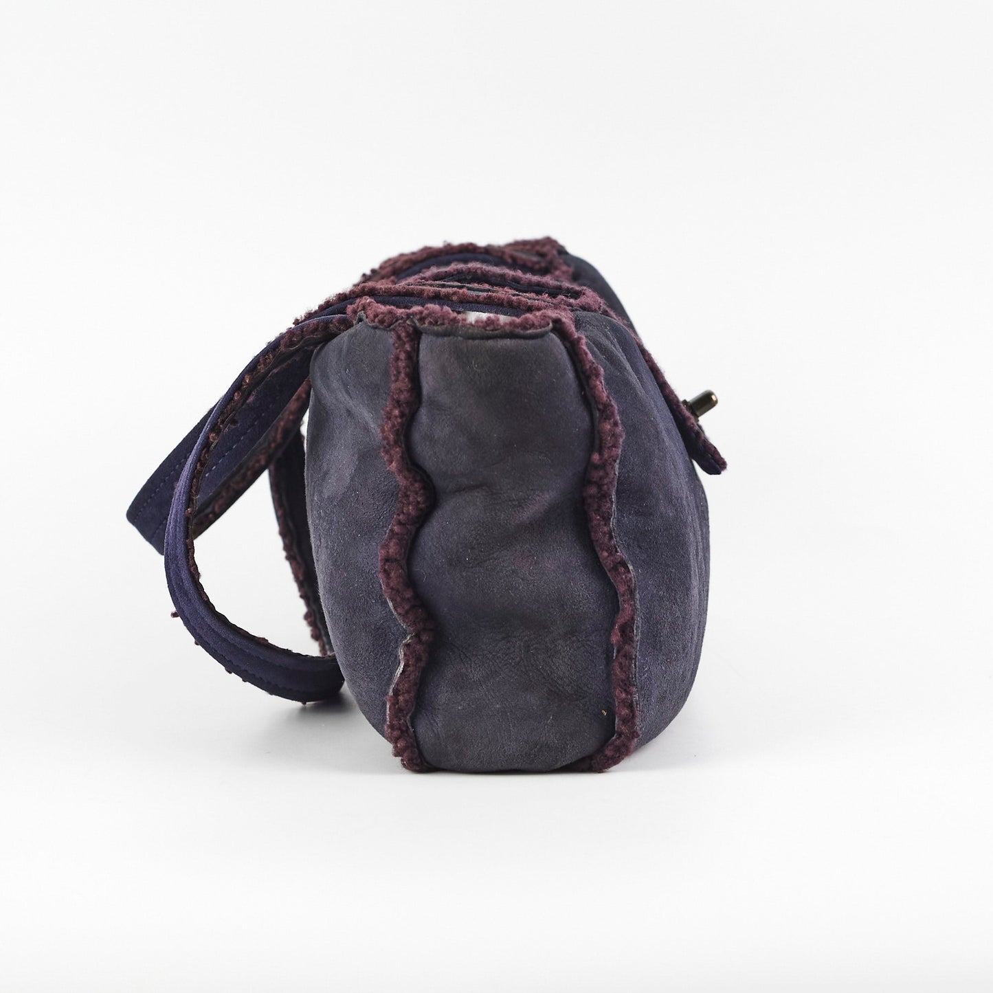 Chanel  Suede Tote Navy